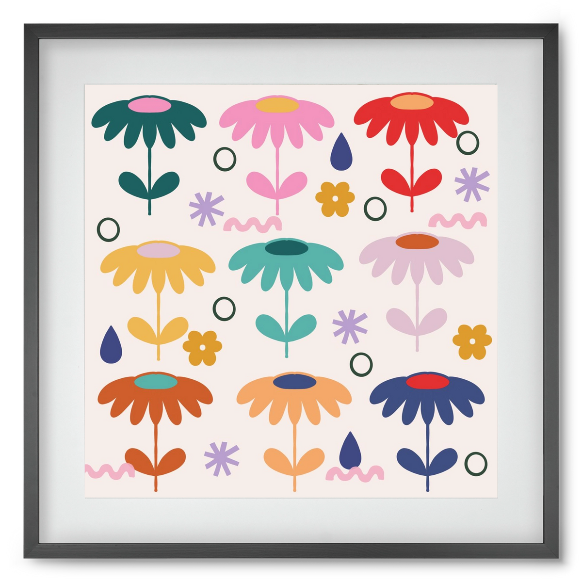 Spring Is Coming , 50x50 cm (40x40 cm), Fekete keret, paszpartuval