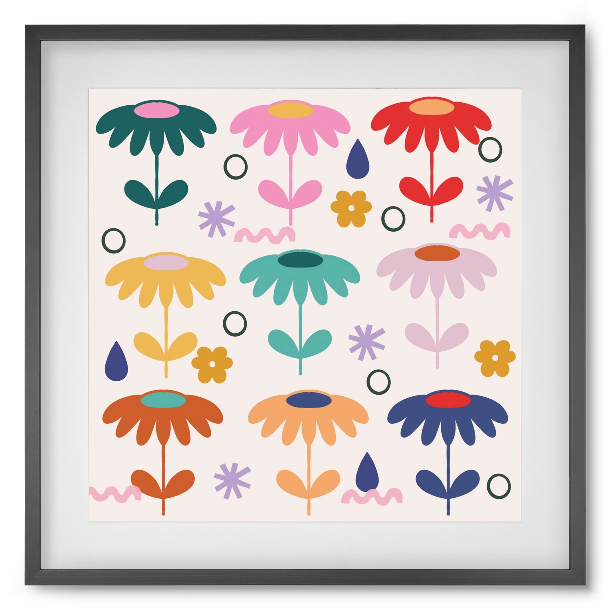 Spring Is Coming , 50x50 cm (40x40 cm), Fekete keret, paszpartuval