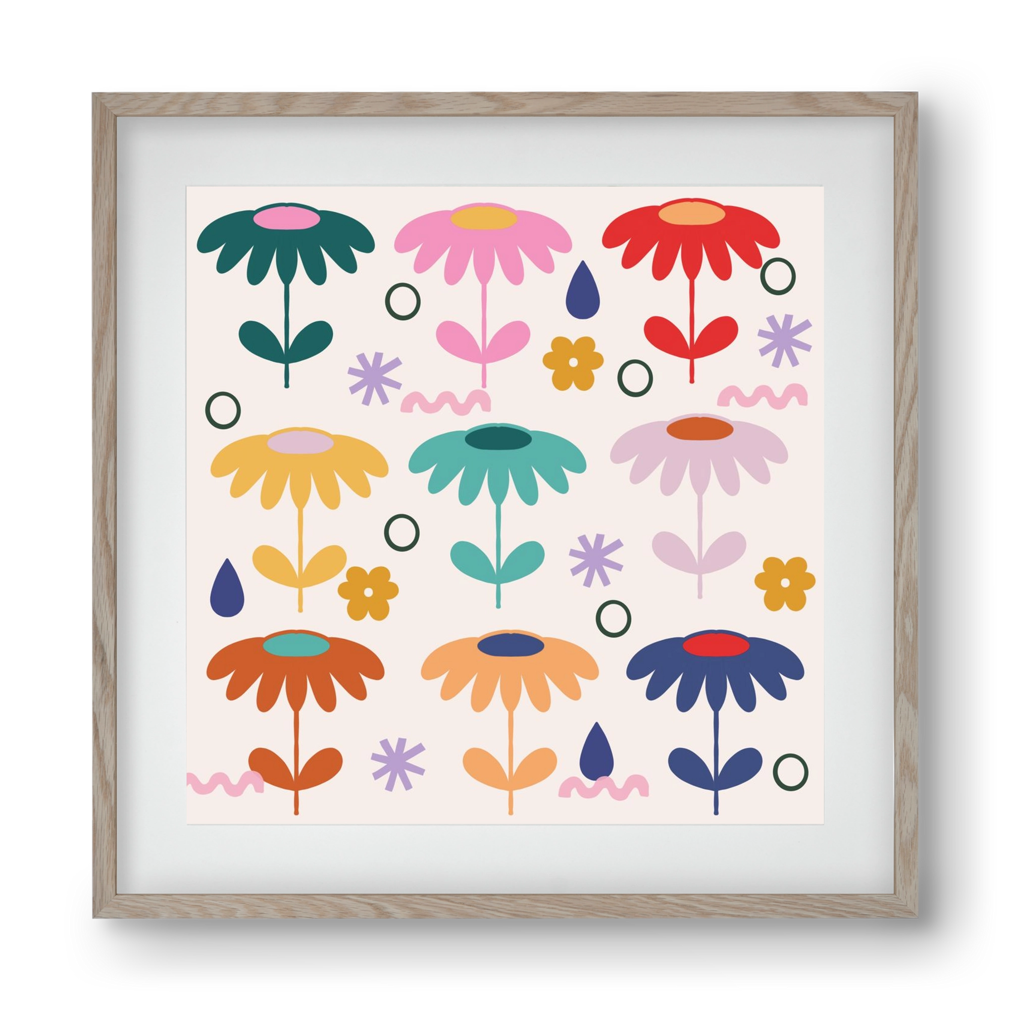 Spring Is Coming , 40x40 cm (30x30 cm), Tölgy keret, paszpartuval