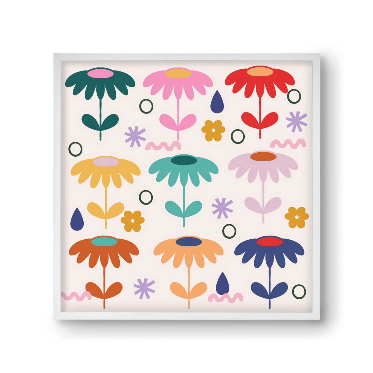 Spring Is Coming , 30x30 cm (30x30 cm), Fehér keret