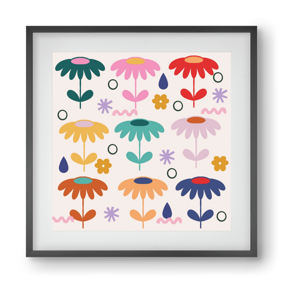 Spring Is Coming , 40x40 cm (30x30 cm), Fekete keret, paszpartuval