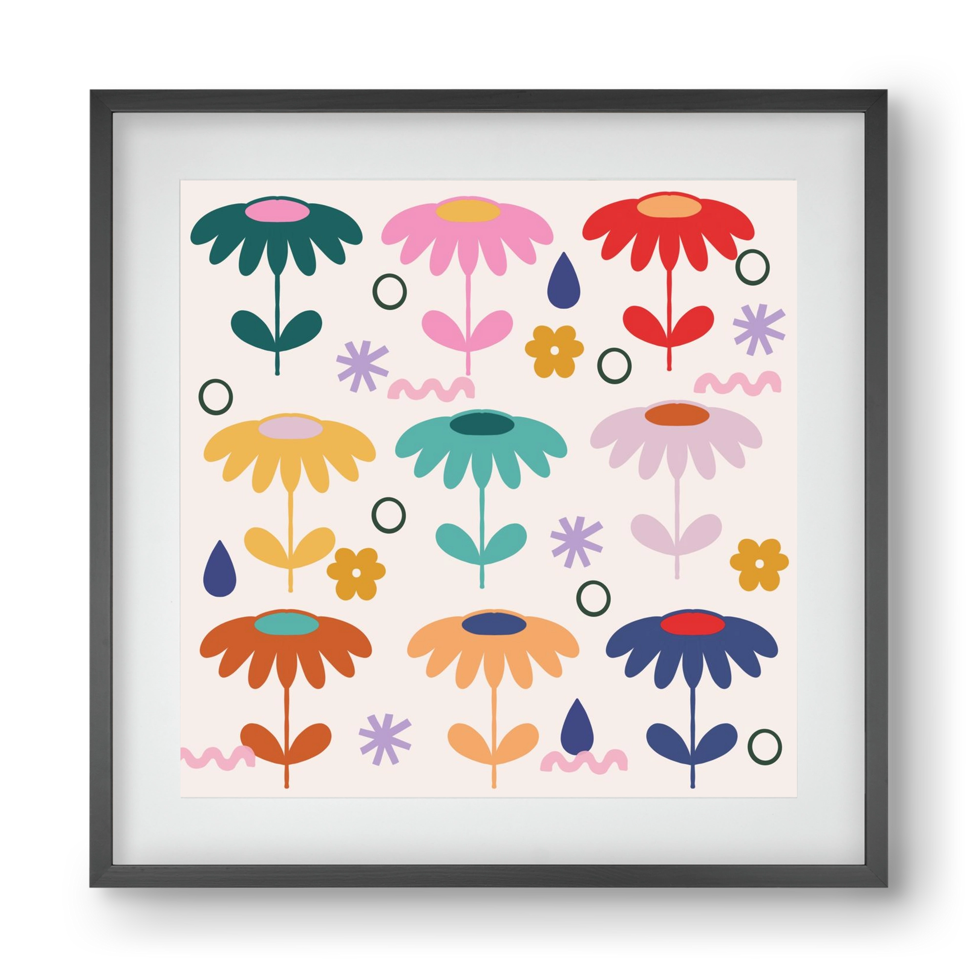 Spring Is Coming , 40x40 cm (30x30 cm), Fekete keret, paszpartuval