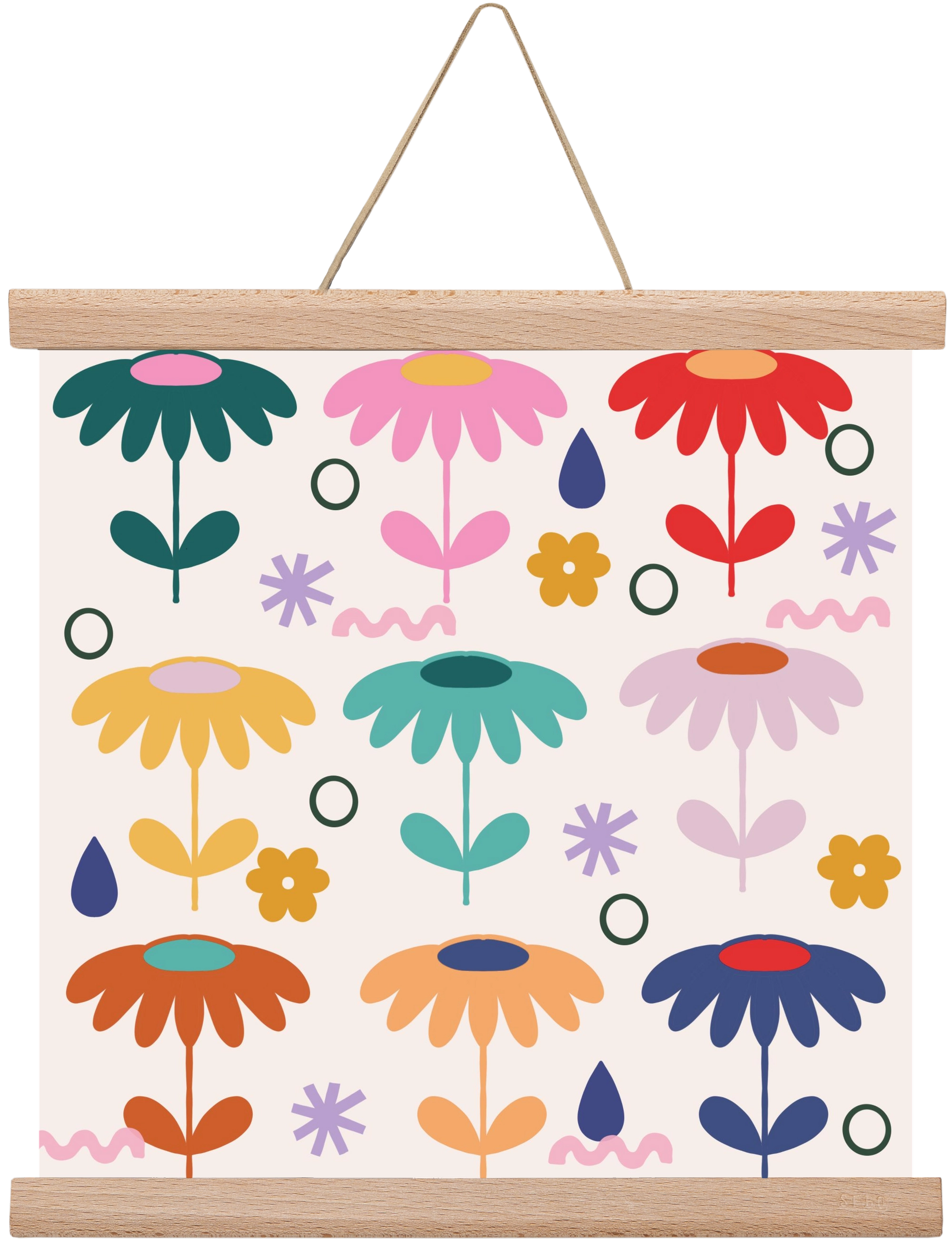 Spring Is Coming , 30x30 cm (30x30 cm), Tölgy akasztó