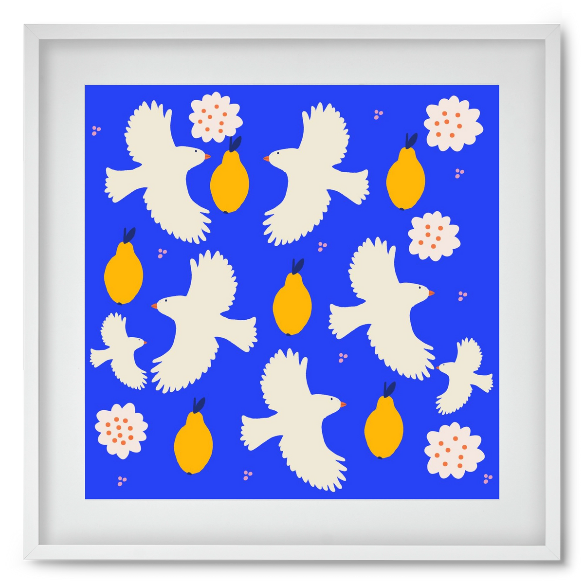 Peace , 50x50 cm (40x40 cm), Fehér keret, paszpartuval