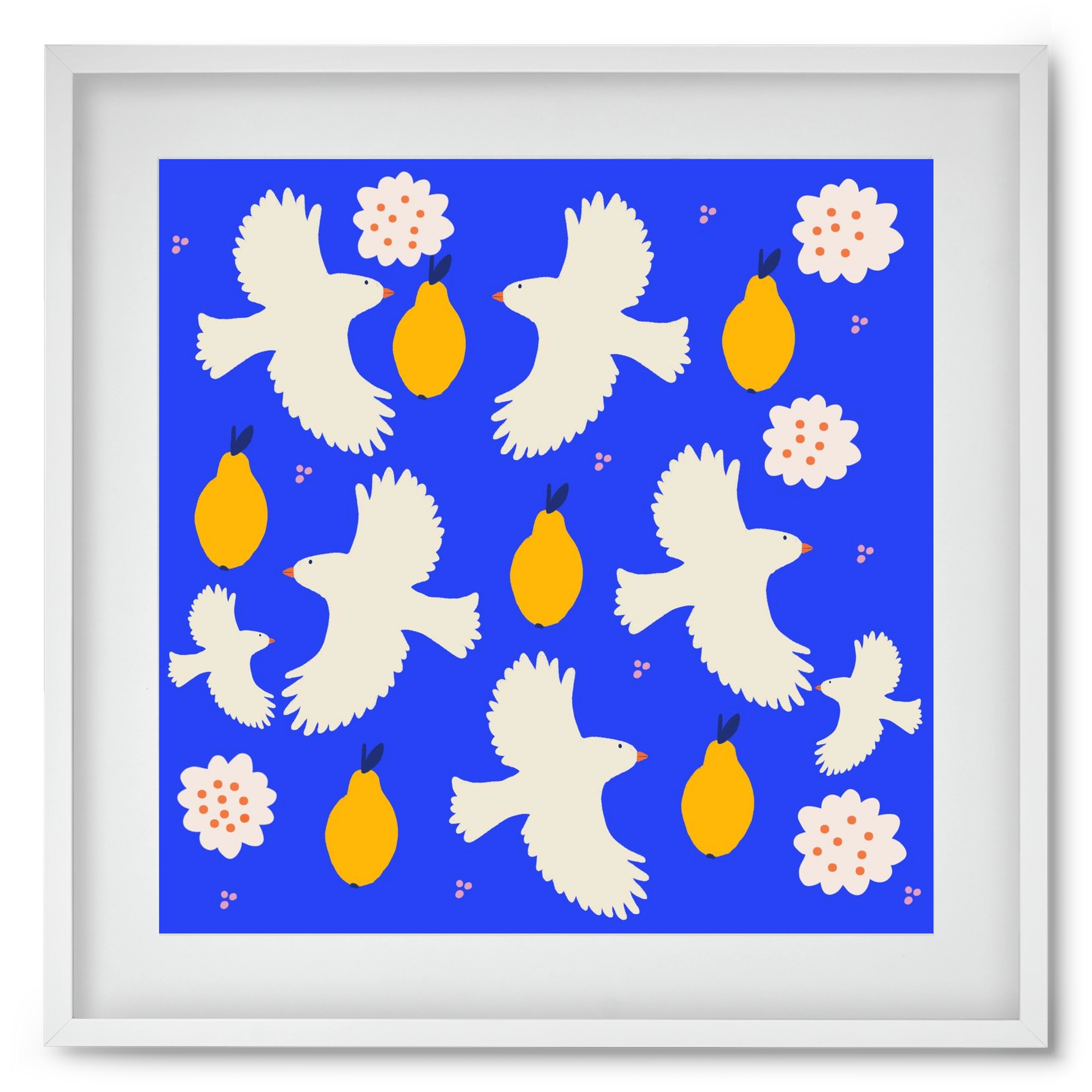 Peace , 50x50 cm (40x40 cm), Fehér keret, paszpartuval