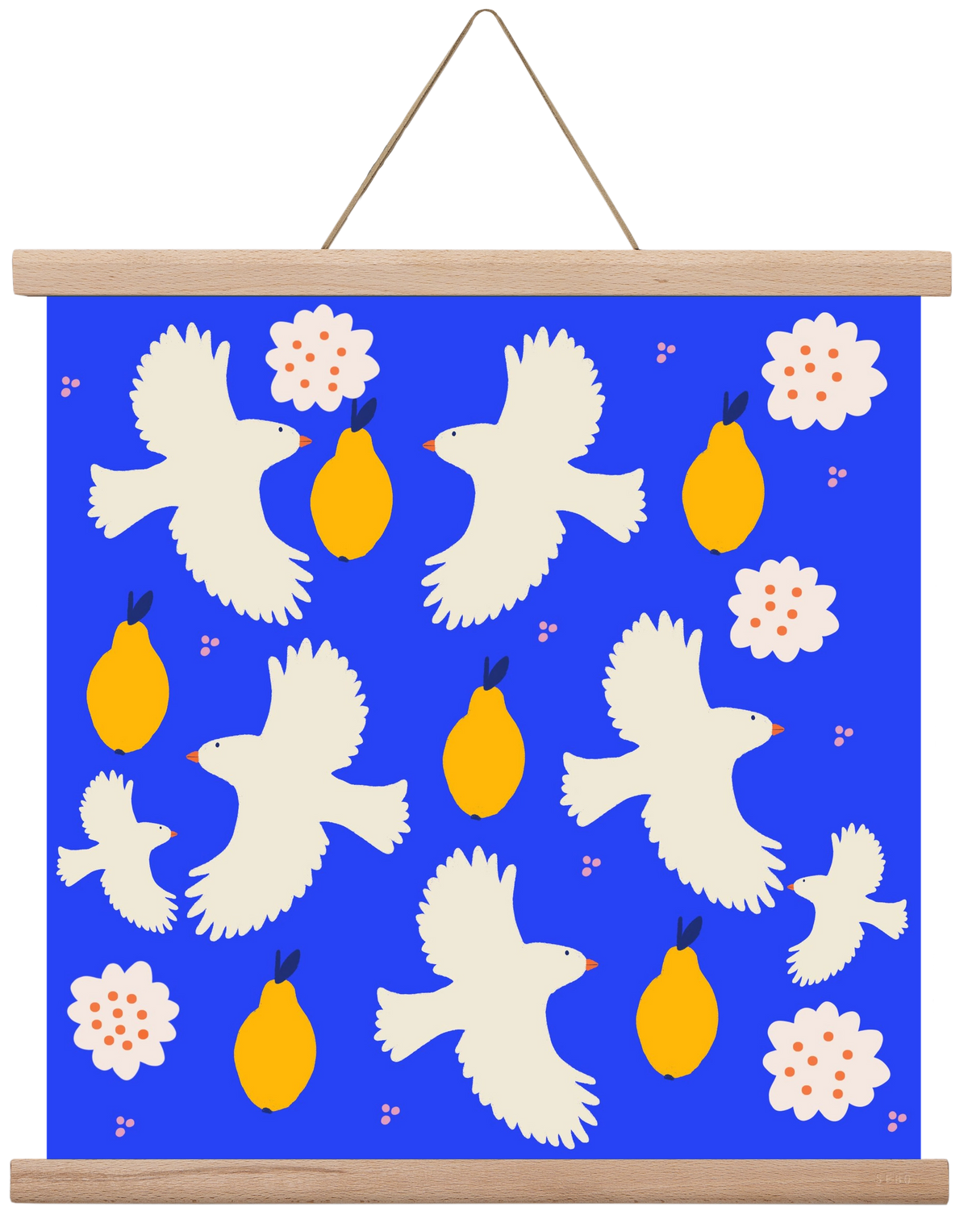 Peace , 40x40 cm (40x40 cm), Tölgy akasztó