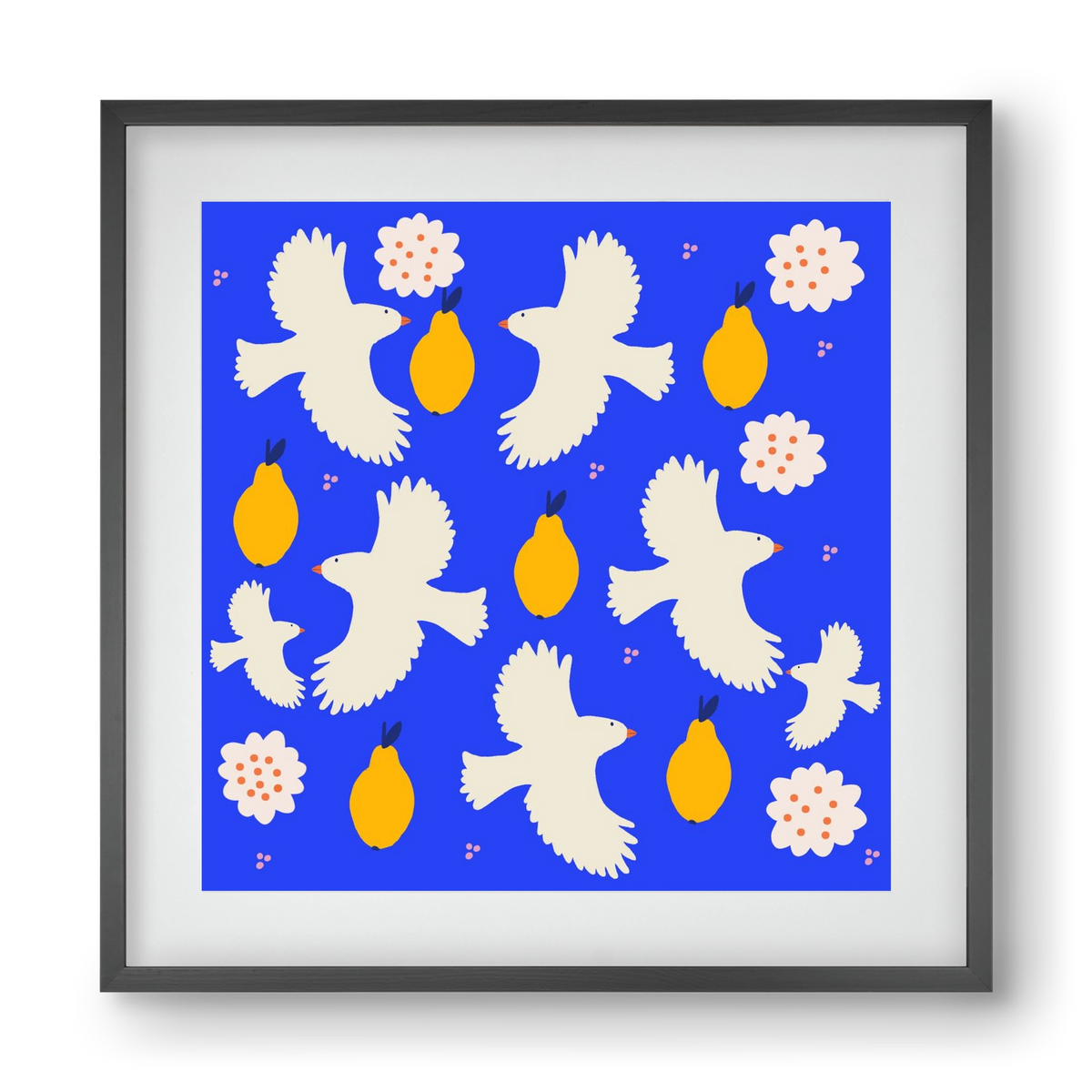 Peace , 40x40 cm (30x30 cm), Fekete keret, paszpartuval