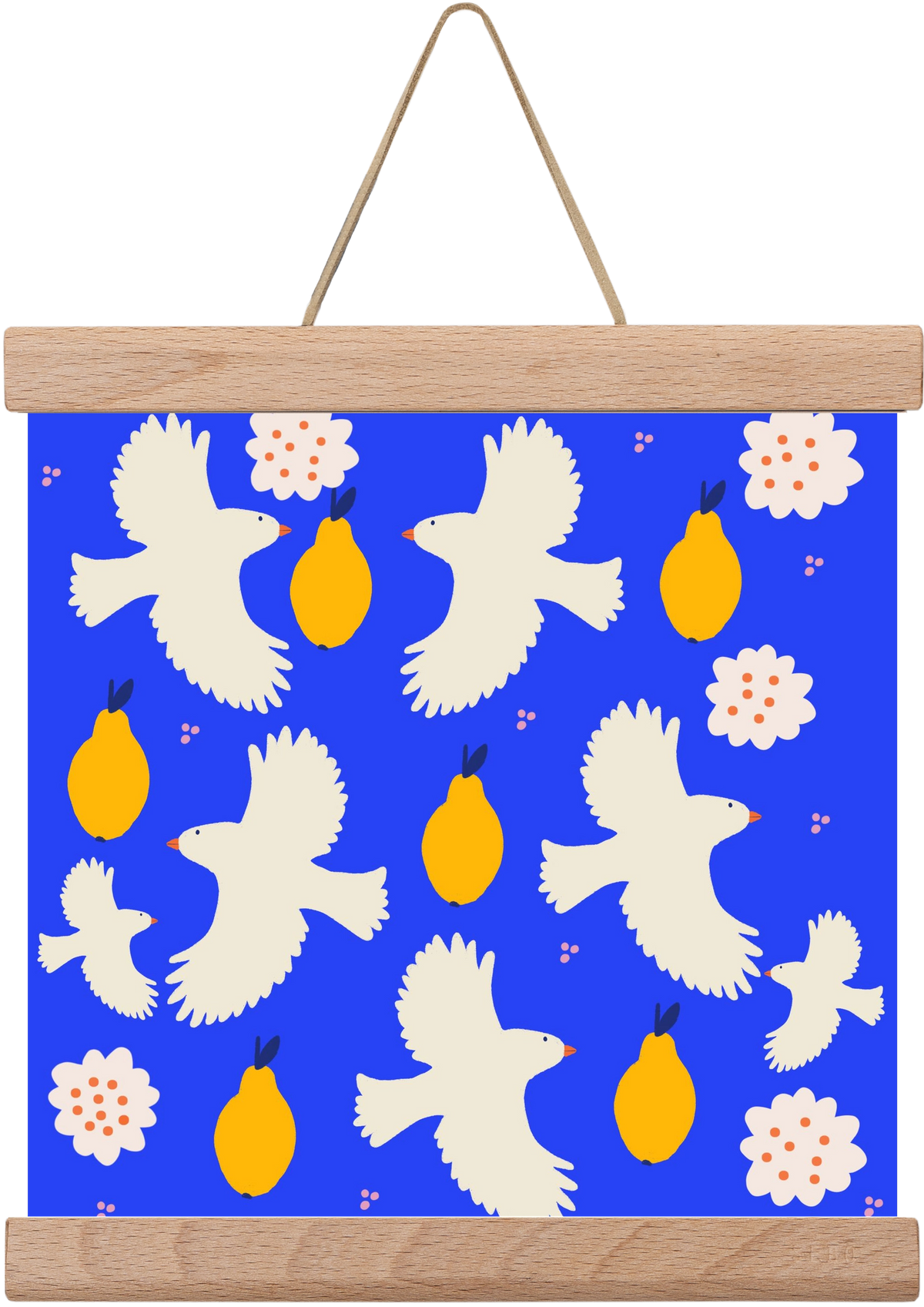 Peace , 20x20 cm (20x20 cm), Tölgy akasztó