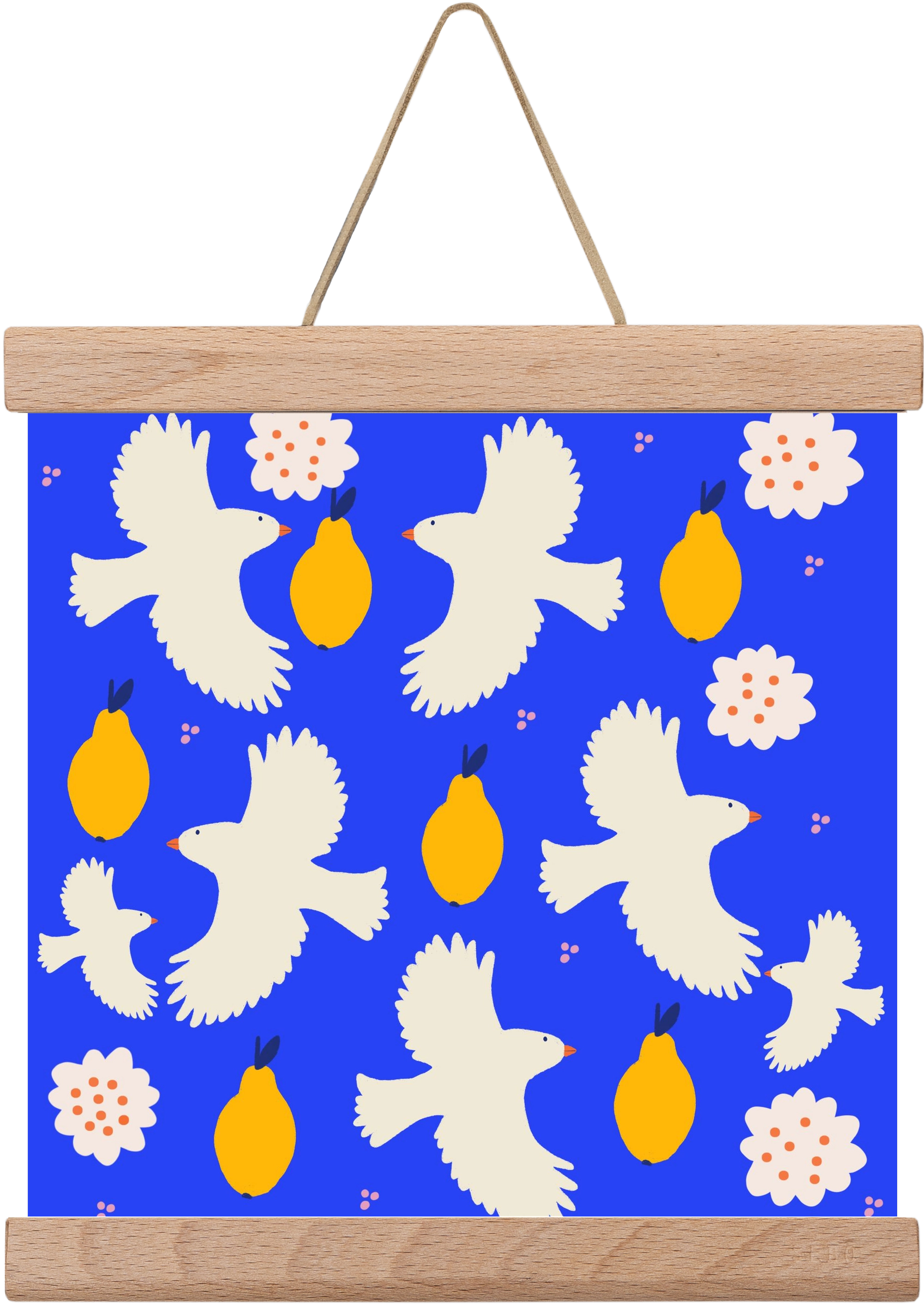 Peace , 20x20 cm (20x20 cm), Tölgy akasztó