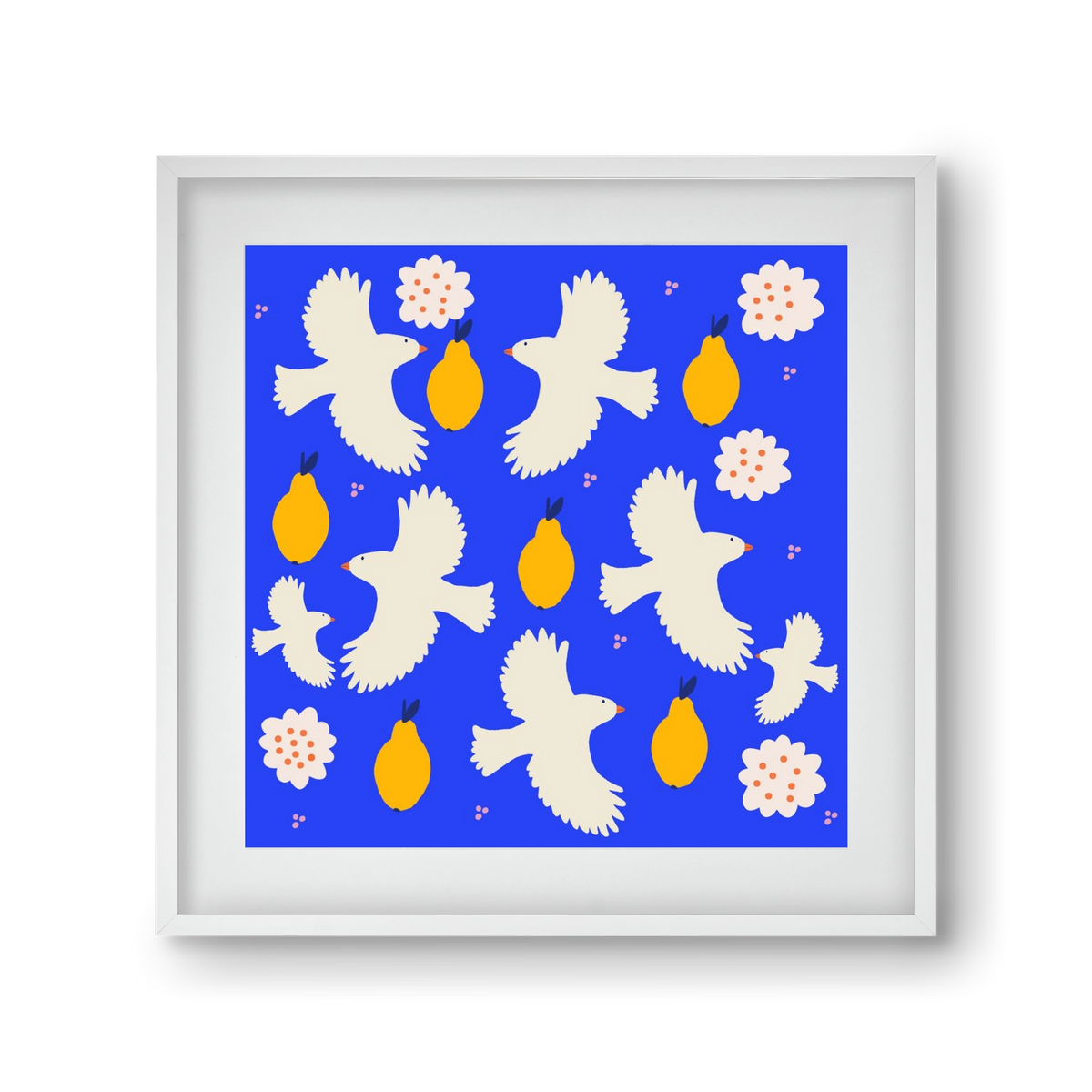 Peace , 30x30 cm (20x20 cm), Fehér keret, paszpartuval