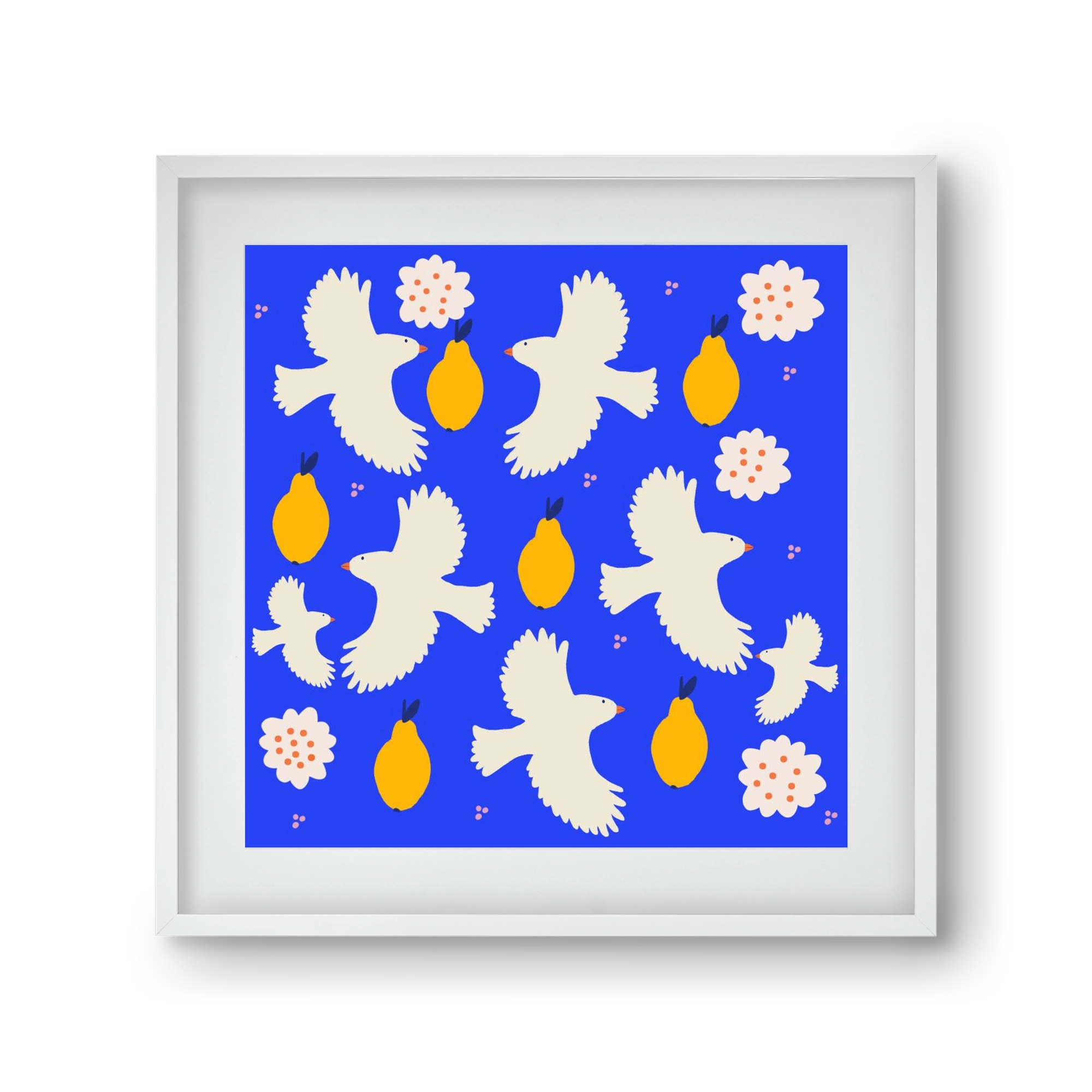 Peace , 30x30 cm (20x20 cm), Fehér keret, paszpartuval