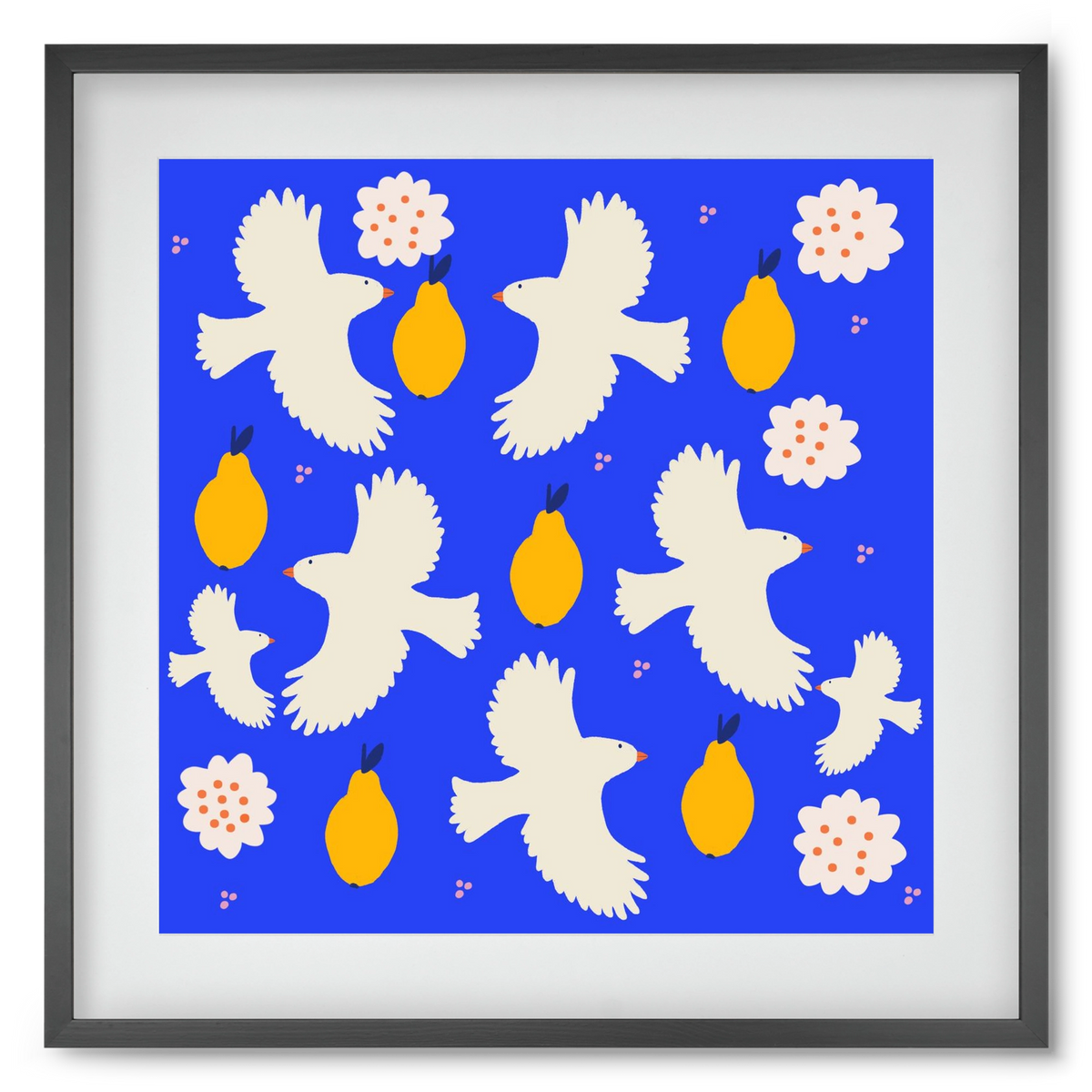 Peace , 50x50 cm (40x40 cm), Fekete keret, paszpartuval