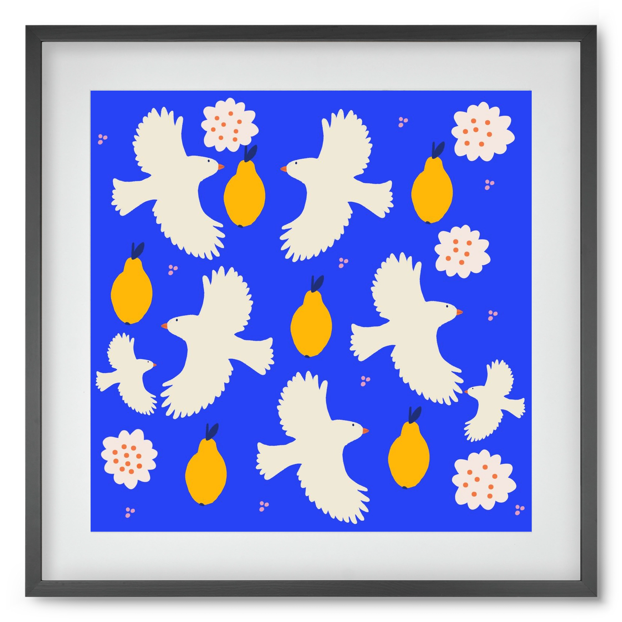 Peace , 50x50 cm (40x40 cm), Fekete keret, paszpartuval