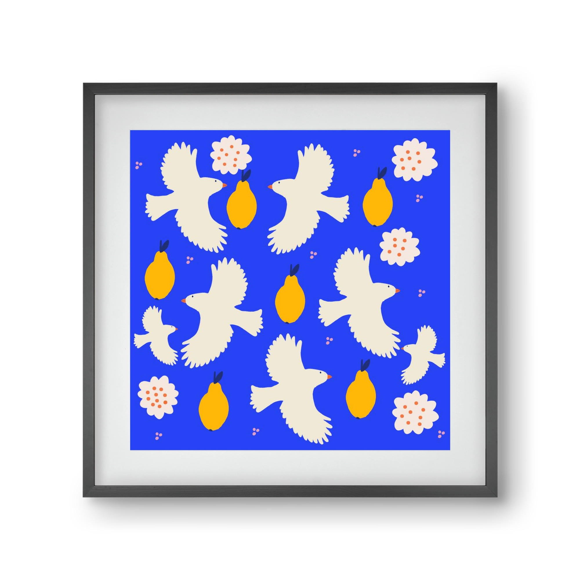 Peace , 30x30 cm (20x20 cm), Fekete keret, paszpartuval