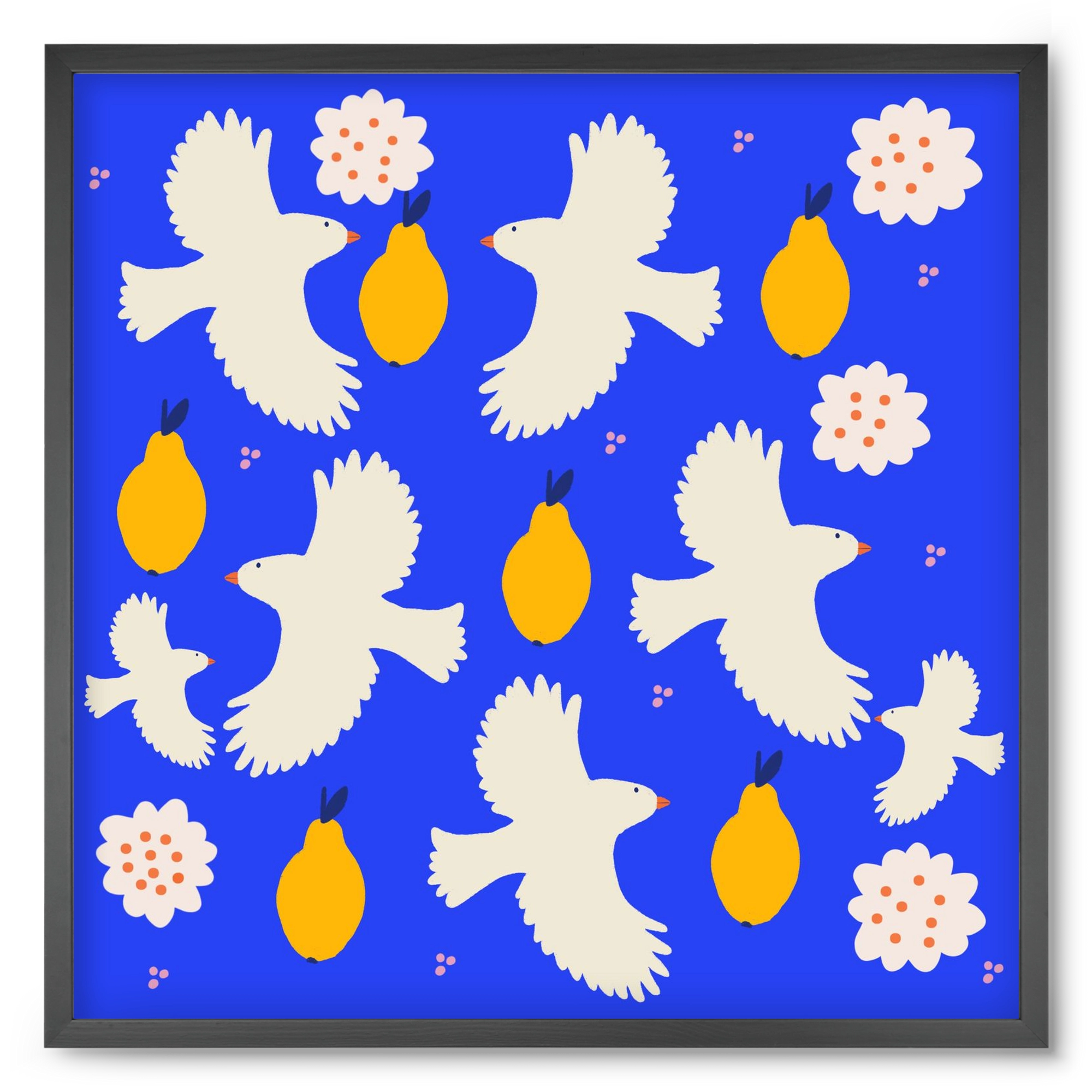 Peace , 50x50 cm (50x50 cm), Fekete keret