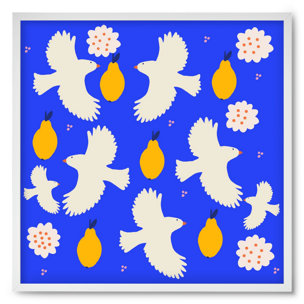 Peace , 50x50 cm (50x50 cm), Fehér keret