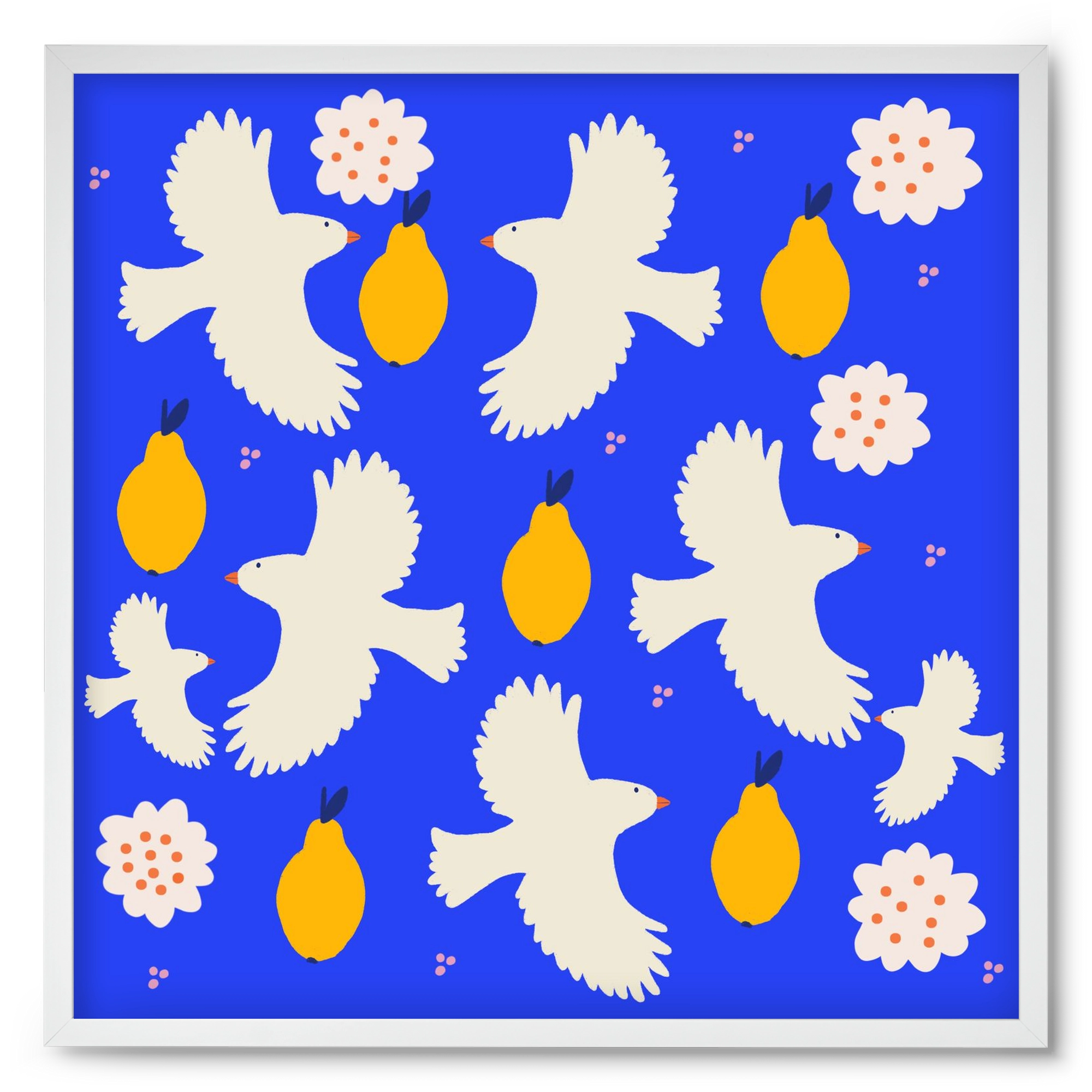 Peace , 50x50 cm (50x50 cm), Fehér keret