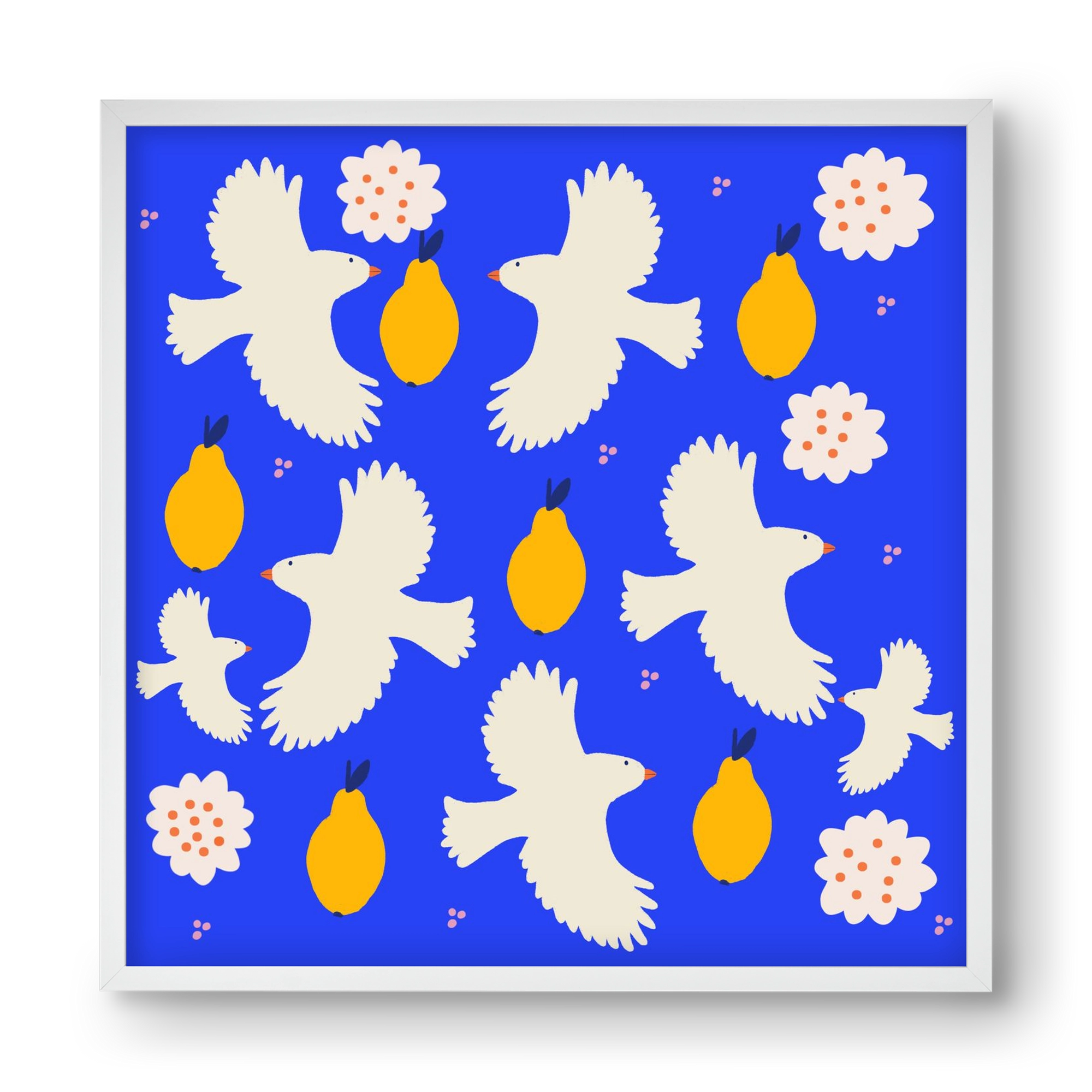 Peace , 40x40 cm (40x40 cm), Fehér keret