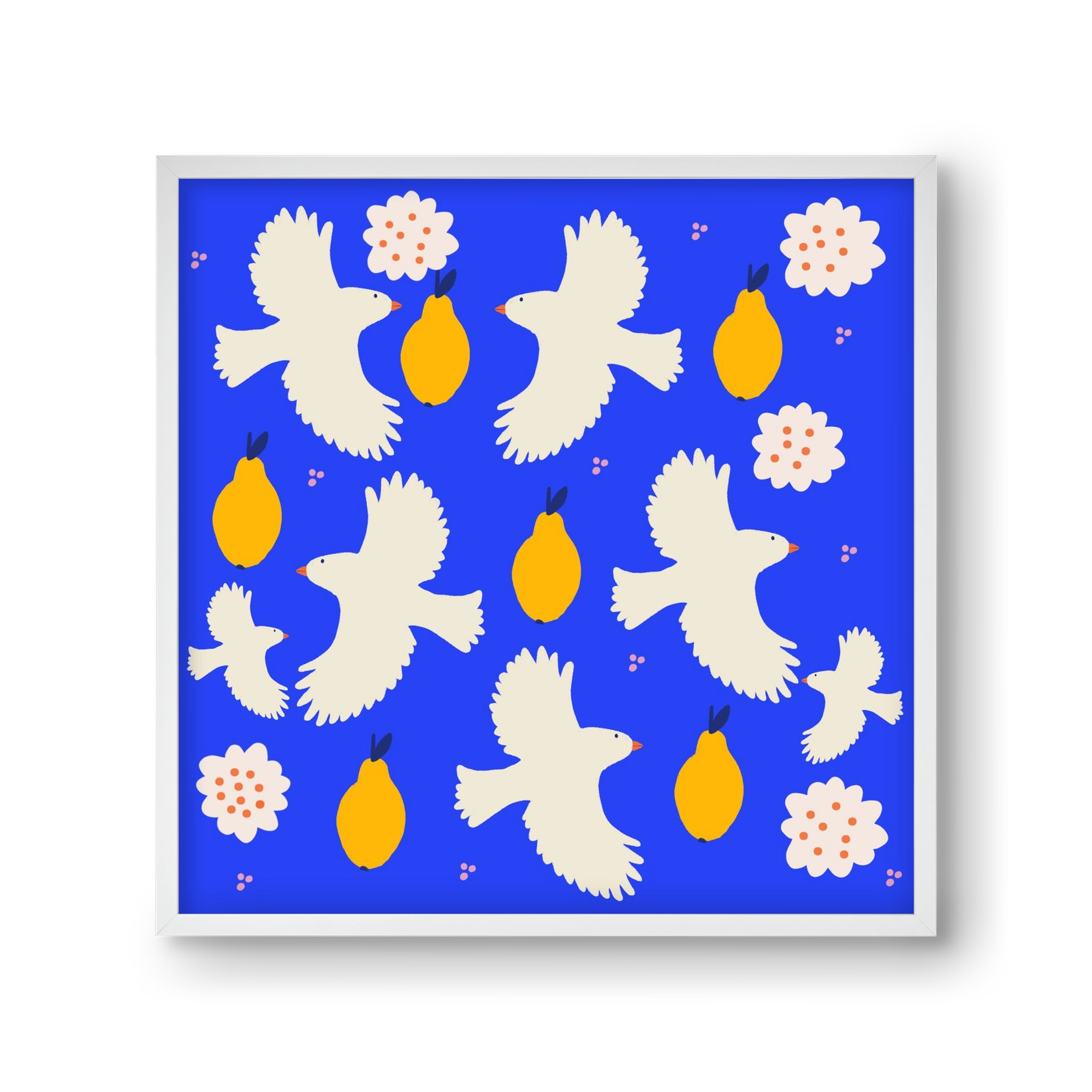 Peace , 30x30 cm (30x30 cm), Fehér keret