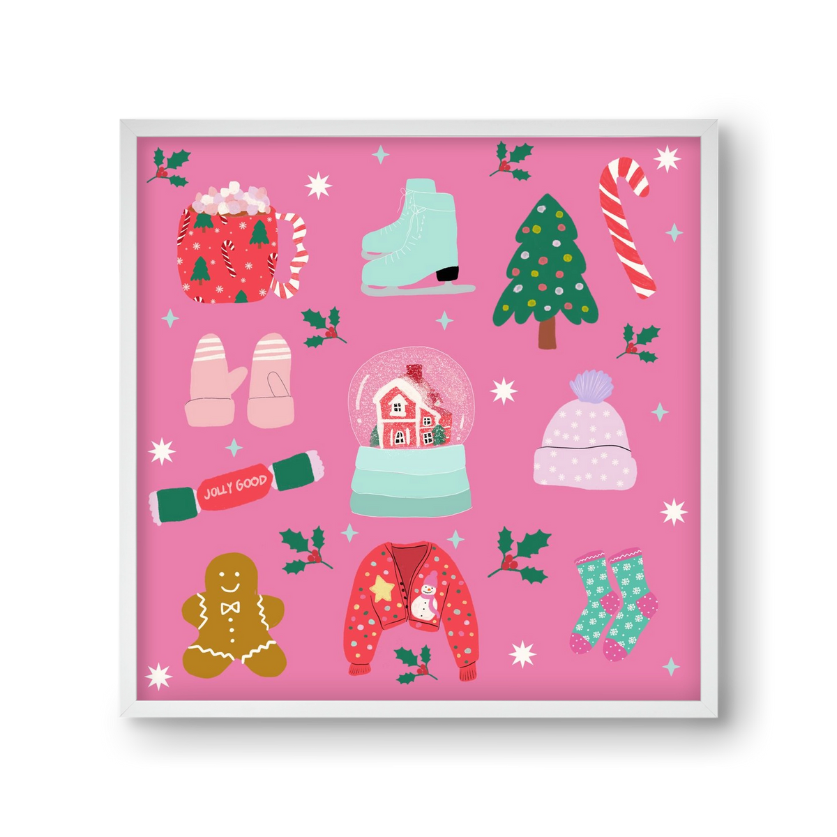 Cozy Season , 30x30 cm (30x30 cm), Fehér keret