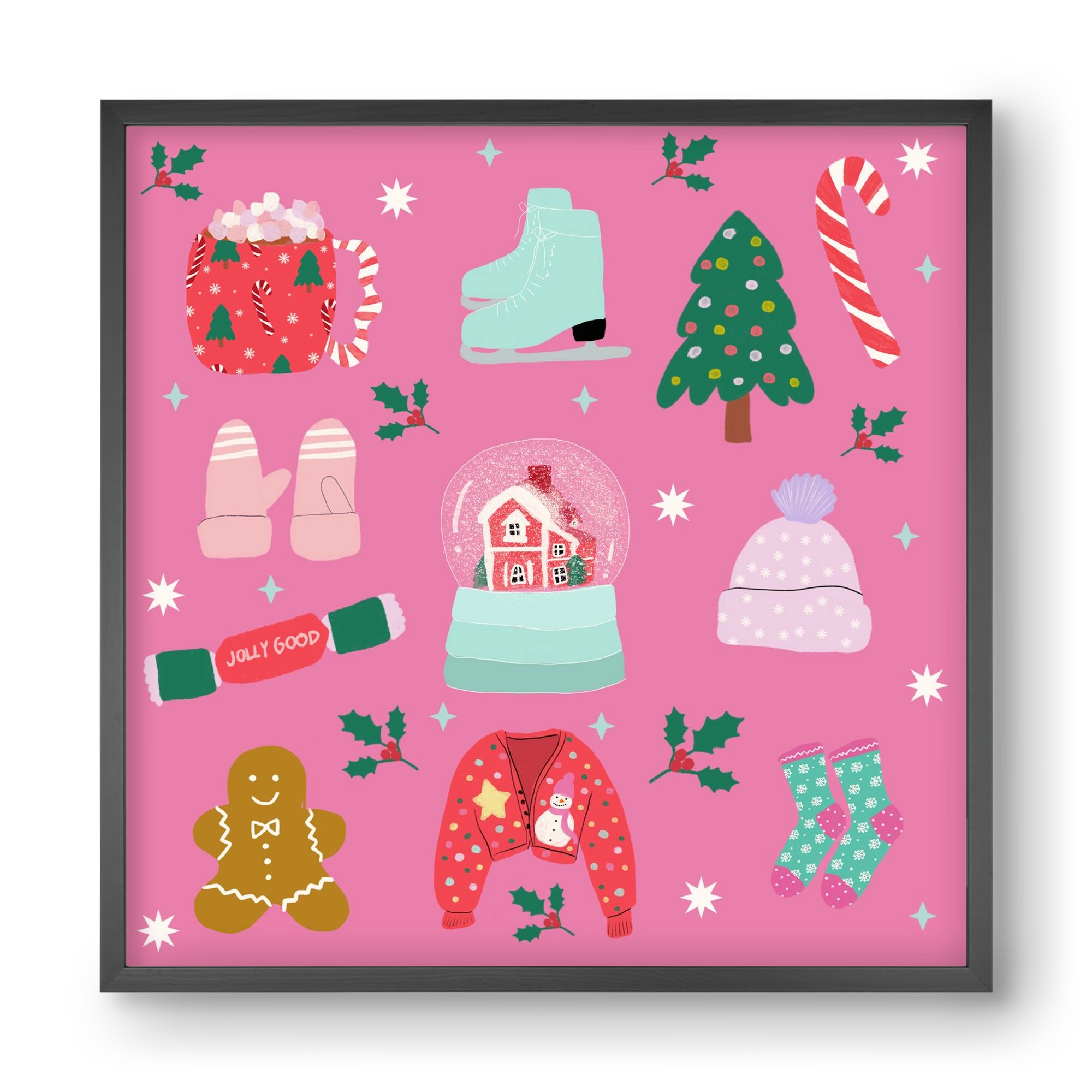 Cozy Season , 40x40 cm (40x40 cm), Fekete keret