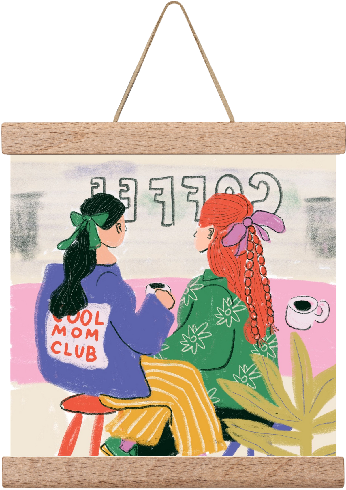 Cool Mum, 20x20 cm (20x20 cm), Tölgy akasztó