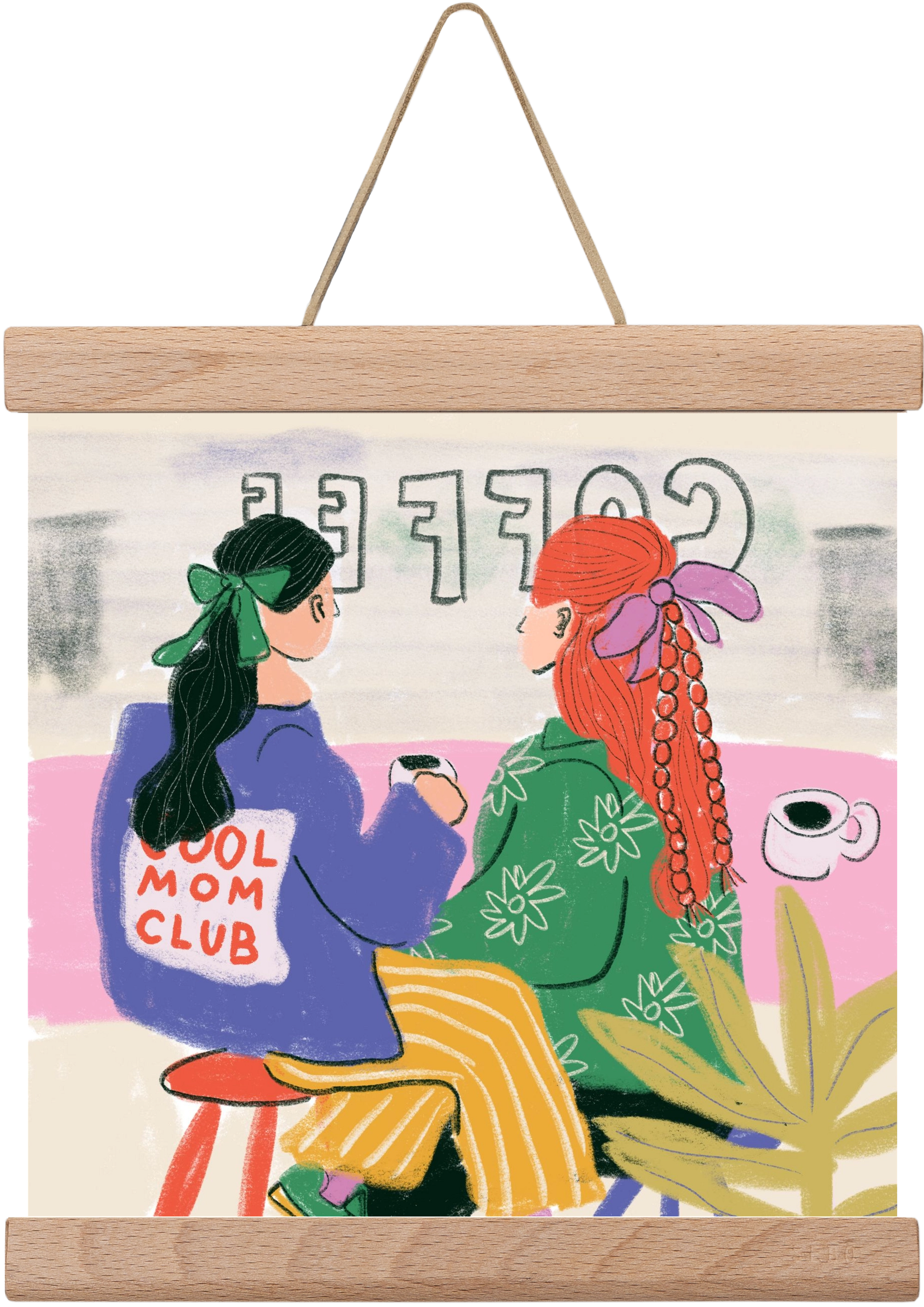 Cool Mum, 20x20 cm (20x20 cm), Tölgy akasztó