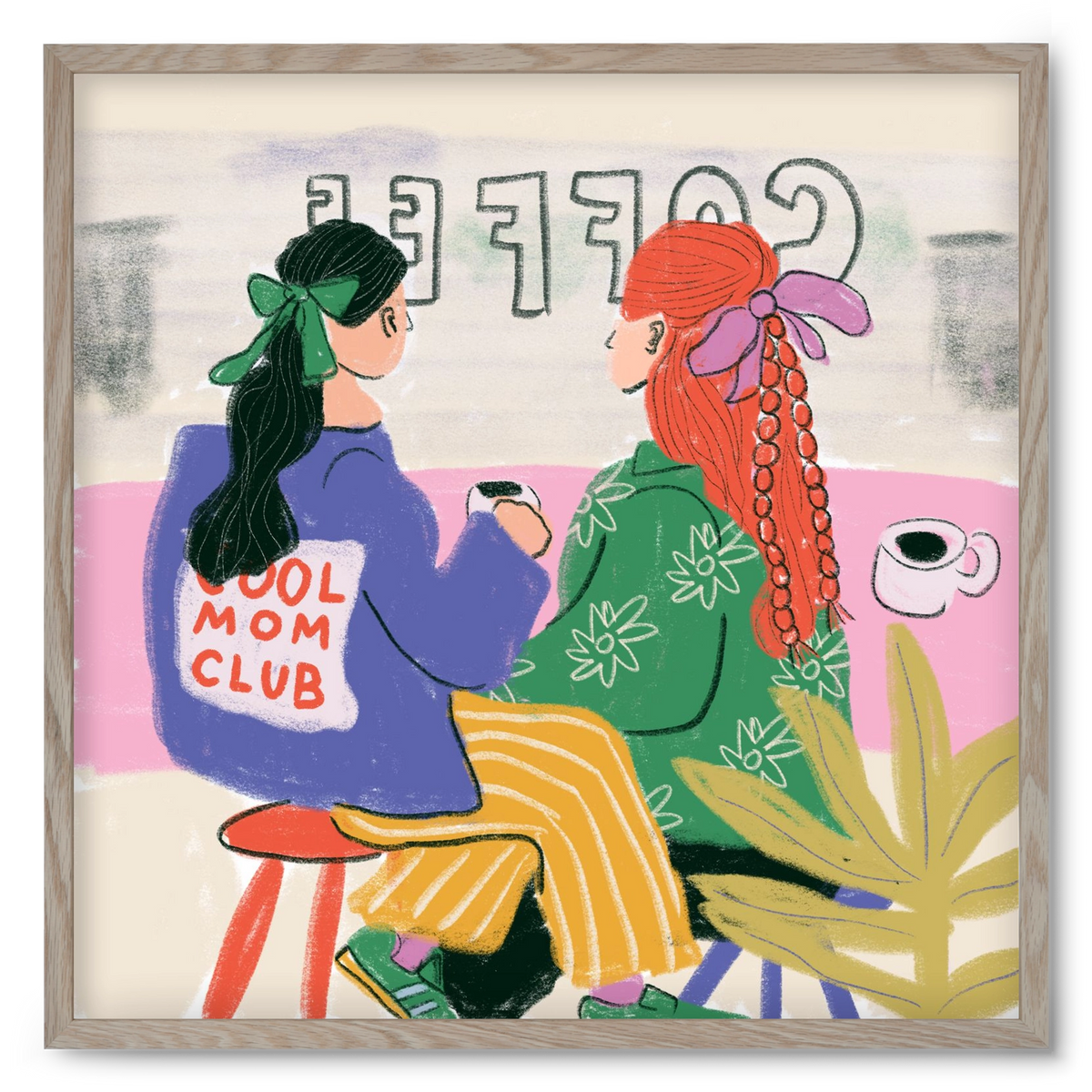 Cool Mum, 50x50 cm (50x50 cm), Tölgy keret