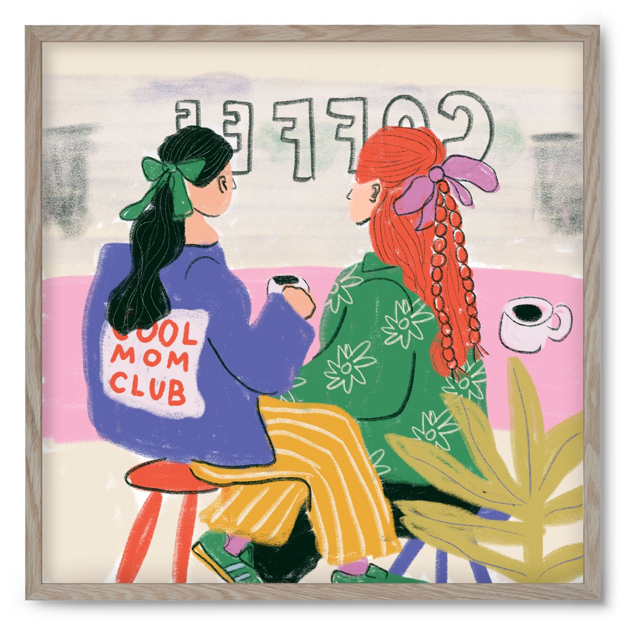 Cool Mum, 50x50 cm (50x50 cm), Tölgy keret