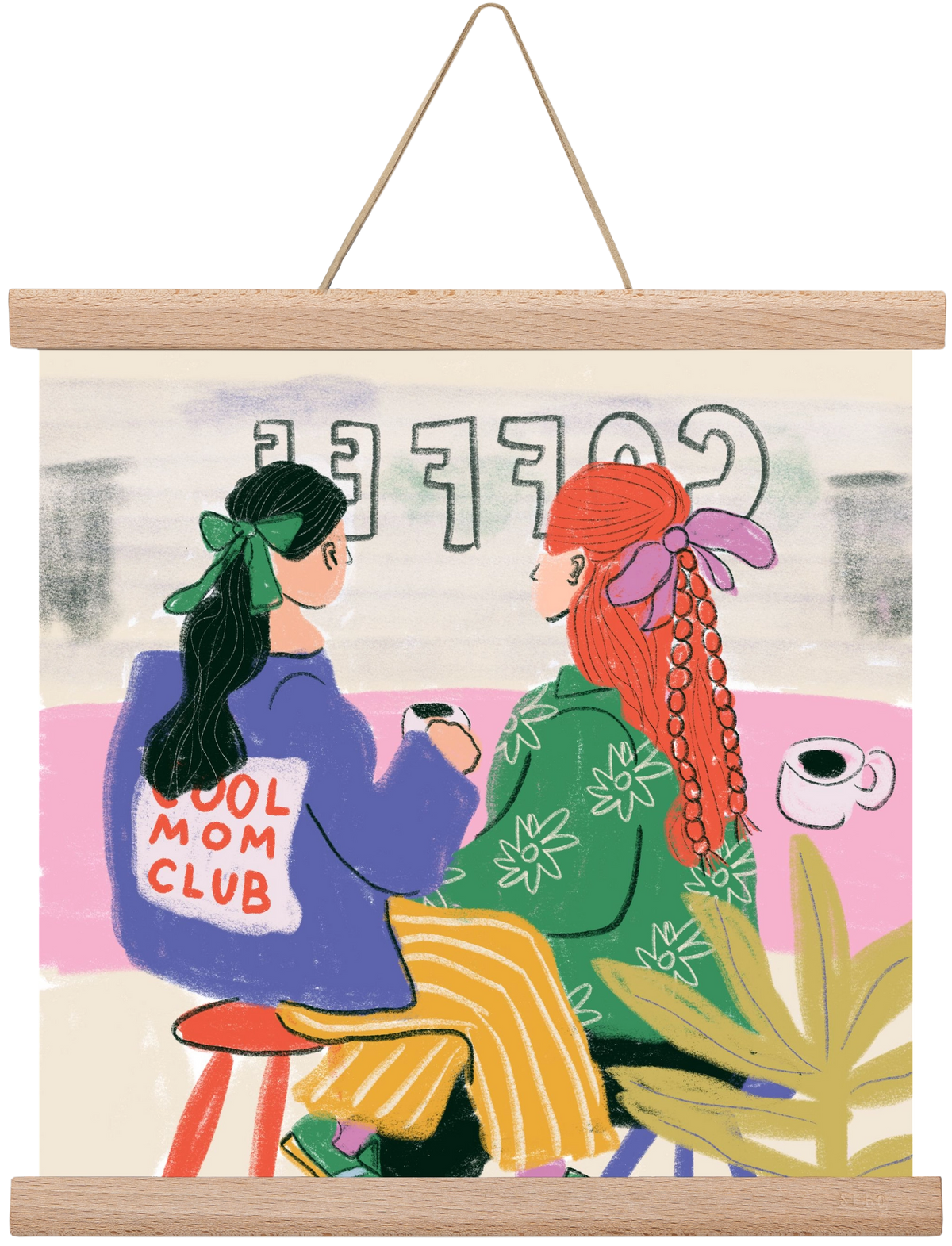 Cool Mum, 30x30 cm (30x30 cm), Tölgy akasztó