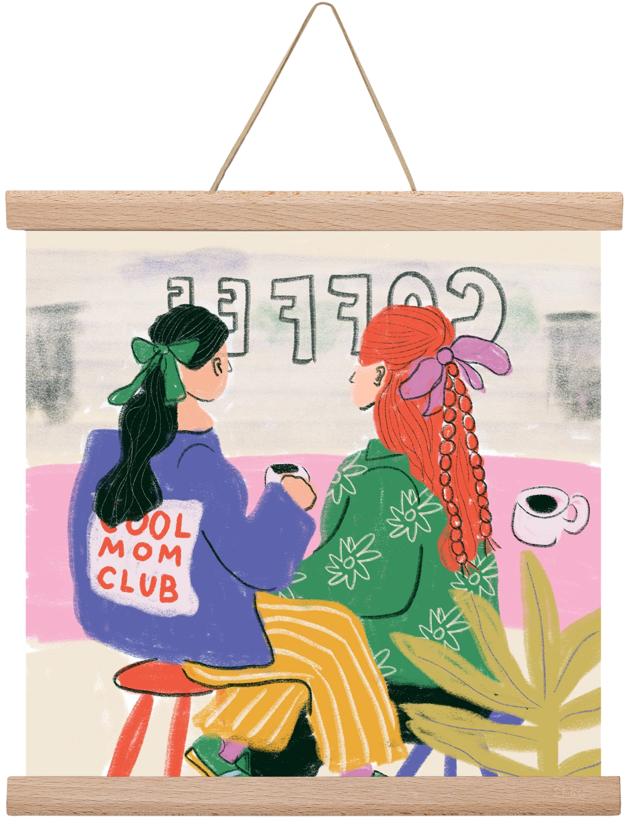 Cool Mum, 30x30 cm (30x30 cm), Tölgy akasztó