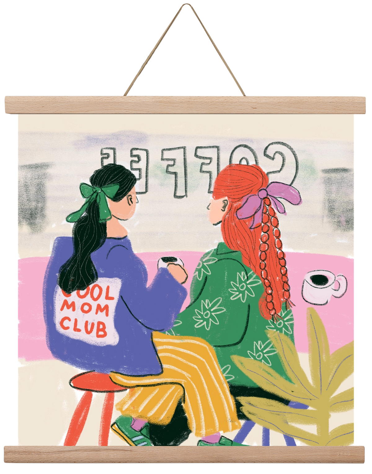 Cool Mum, 40x40 cm (40x40 cm), Tölgy akasztó