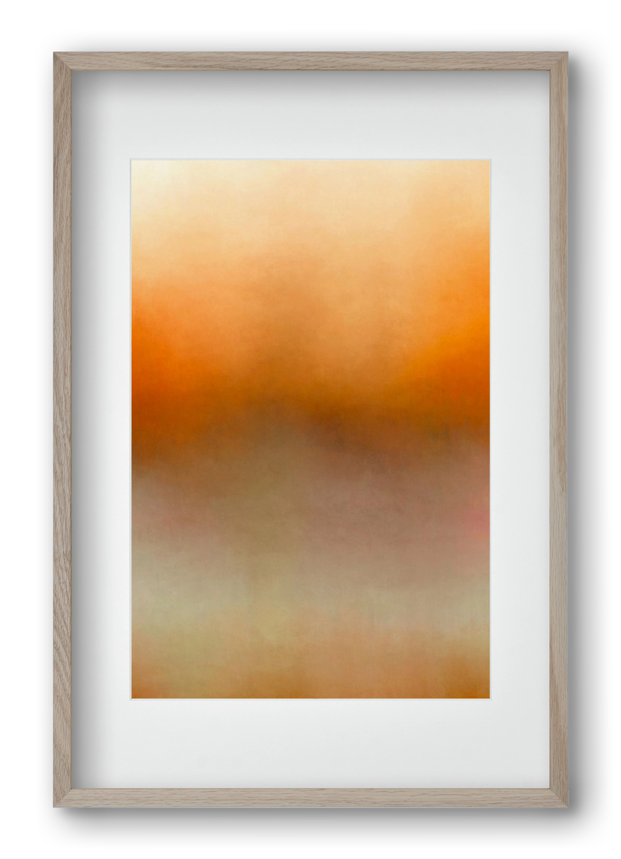 COLOR GRADIENT - 01, 40x60 cm (30x45 cm), Tölgy keret, paszpartuval