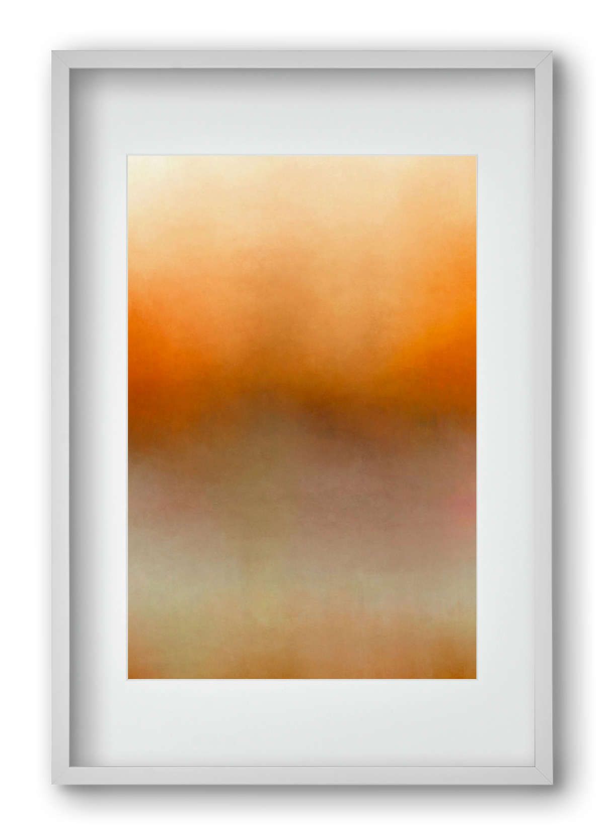 COLOR GRADIENT - 01, 40x60 cm (30x45 cm), Fehér keret, paszpartuval