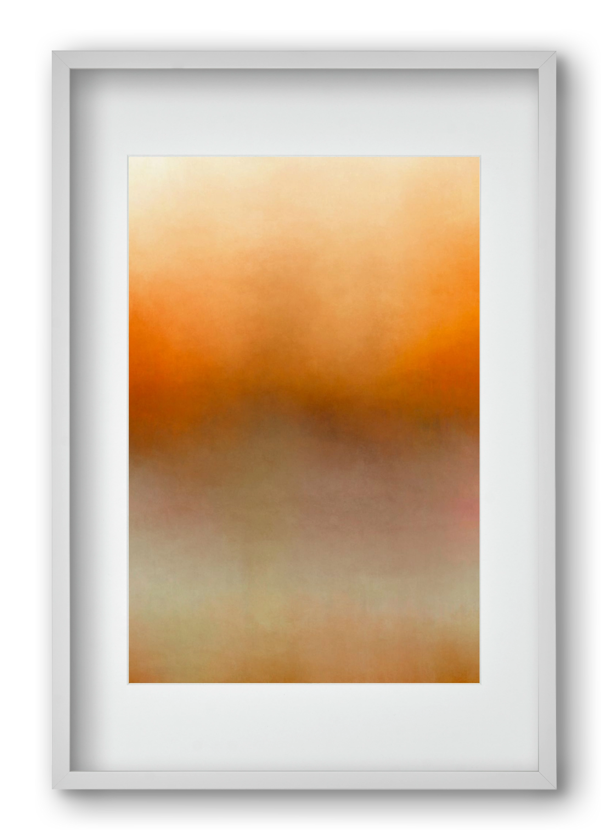 COLOR GRADIENT - 01, 40x60 cm (30x45 cm), Fehér keret, paszpartuval