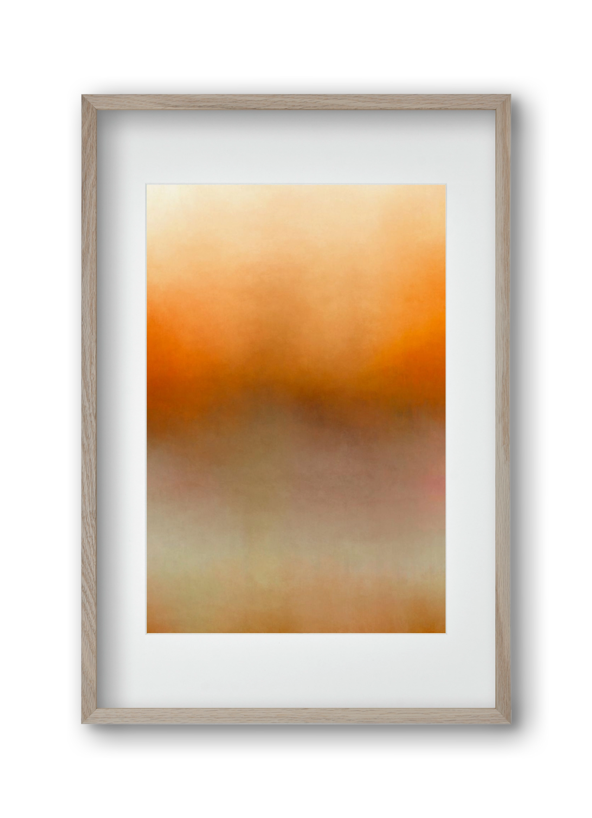 COLOR GRADIENT - 01, 30x45 cm (20x30 cm), Tölgy keret, paszpartuval