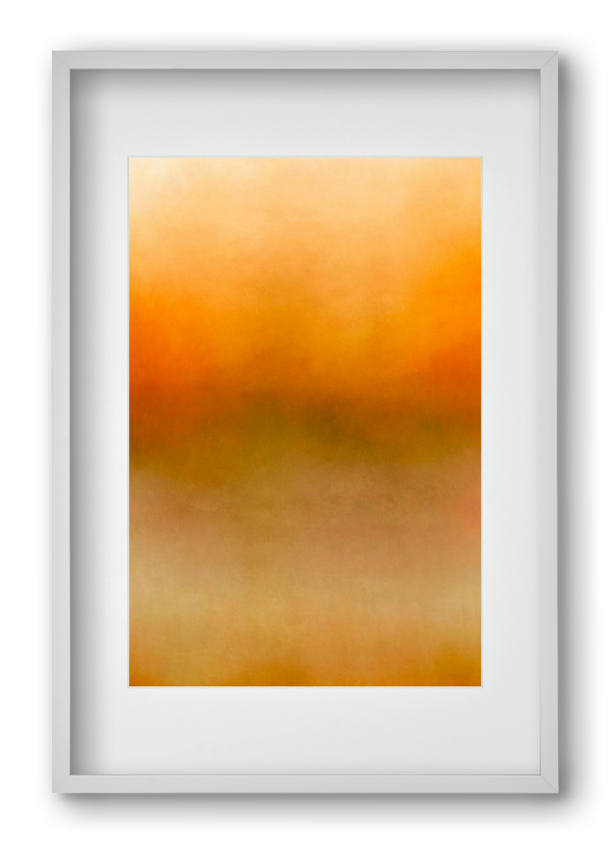 COLOR GRADIENT - 02, 40x60 cm (30x45 cm), Fehér keret, paszpartuval