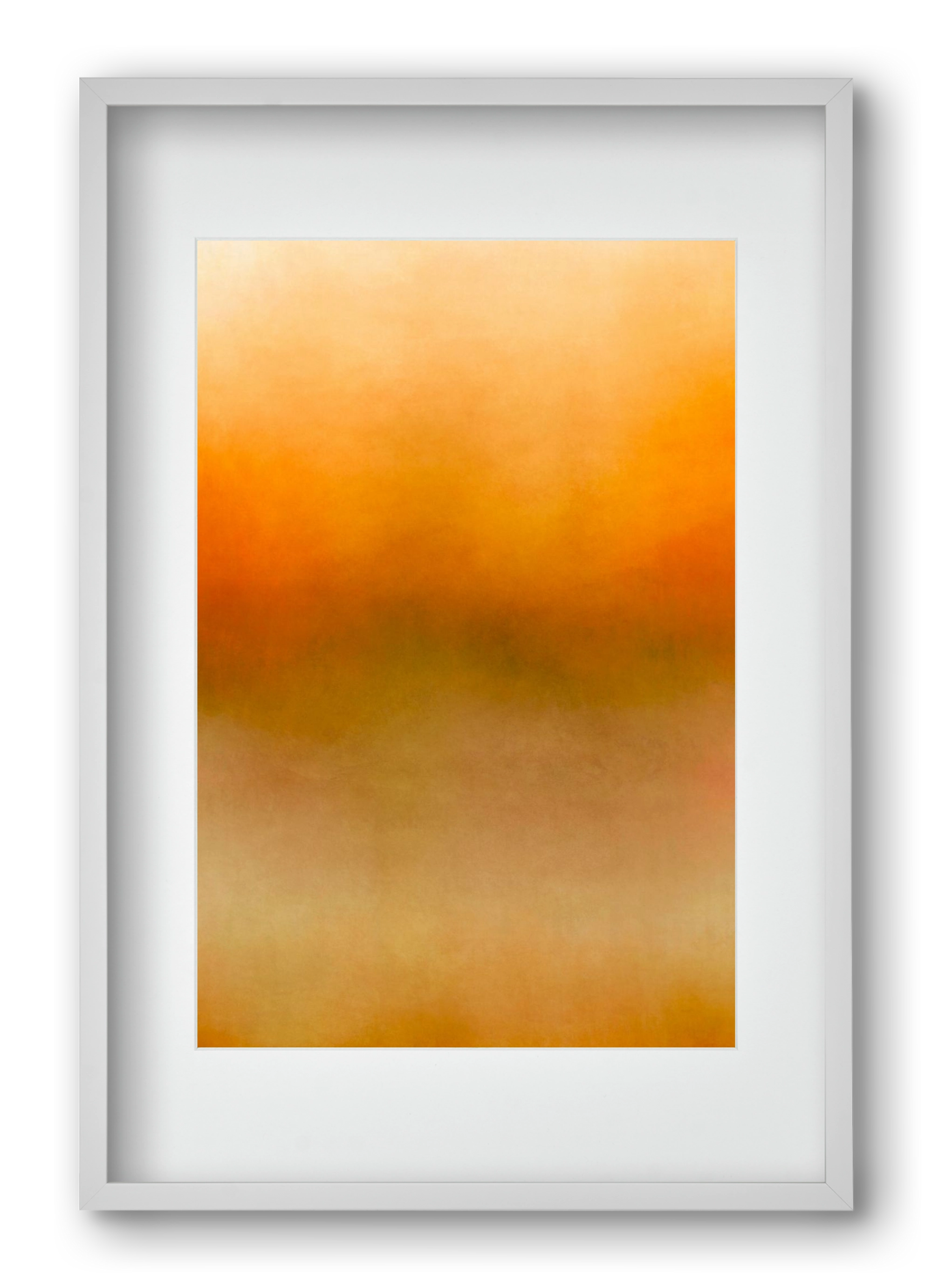 COLOR GRADIENT - 02, 40x60 cm (30x45 cm), Fehér keret, paszpartuval