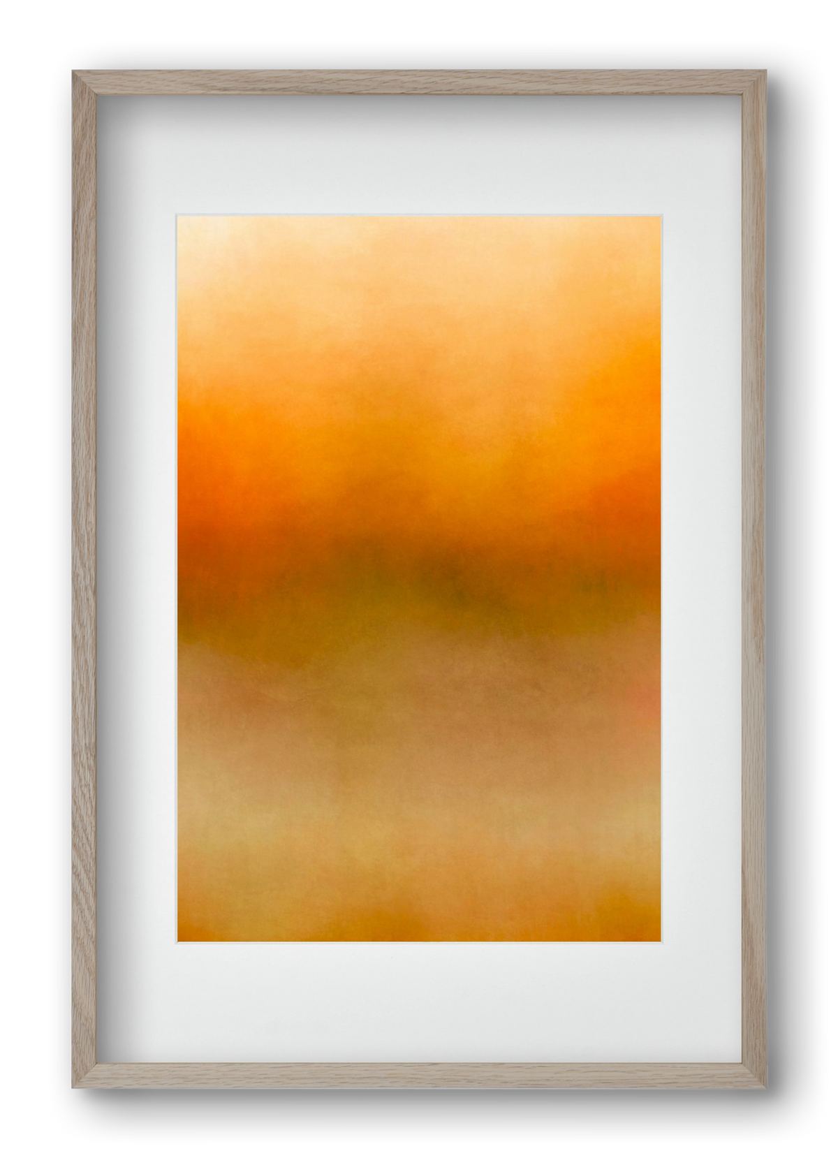 COLOR GRADIENT - 02, 40x60 cm (30x45 cm), Tölgy keret, paszpartuval