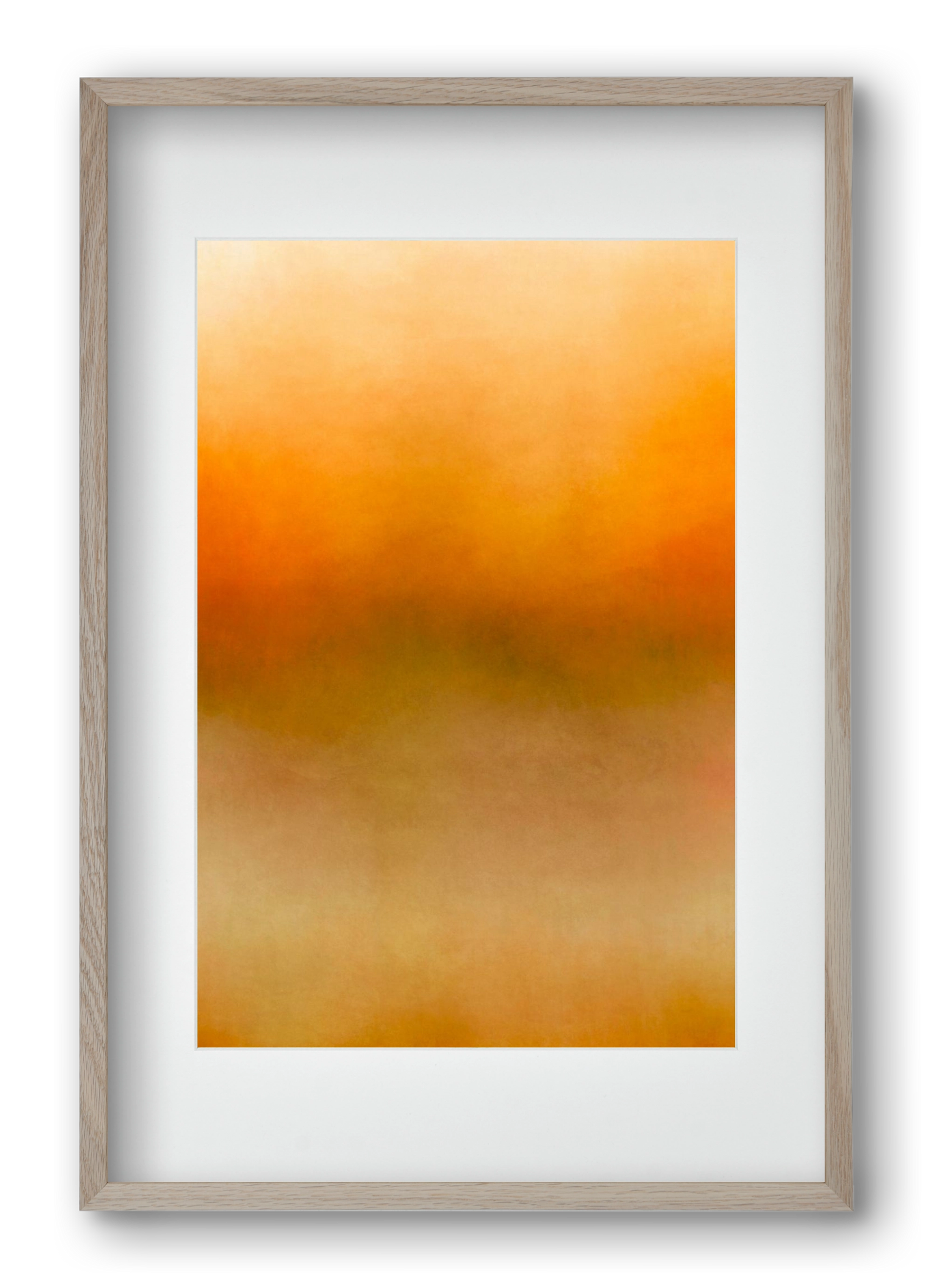 COLOR GRADIENT - 02, 40x60 cm (30x45 cm), Tölgy keret, paszpartuval