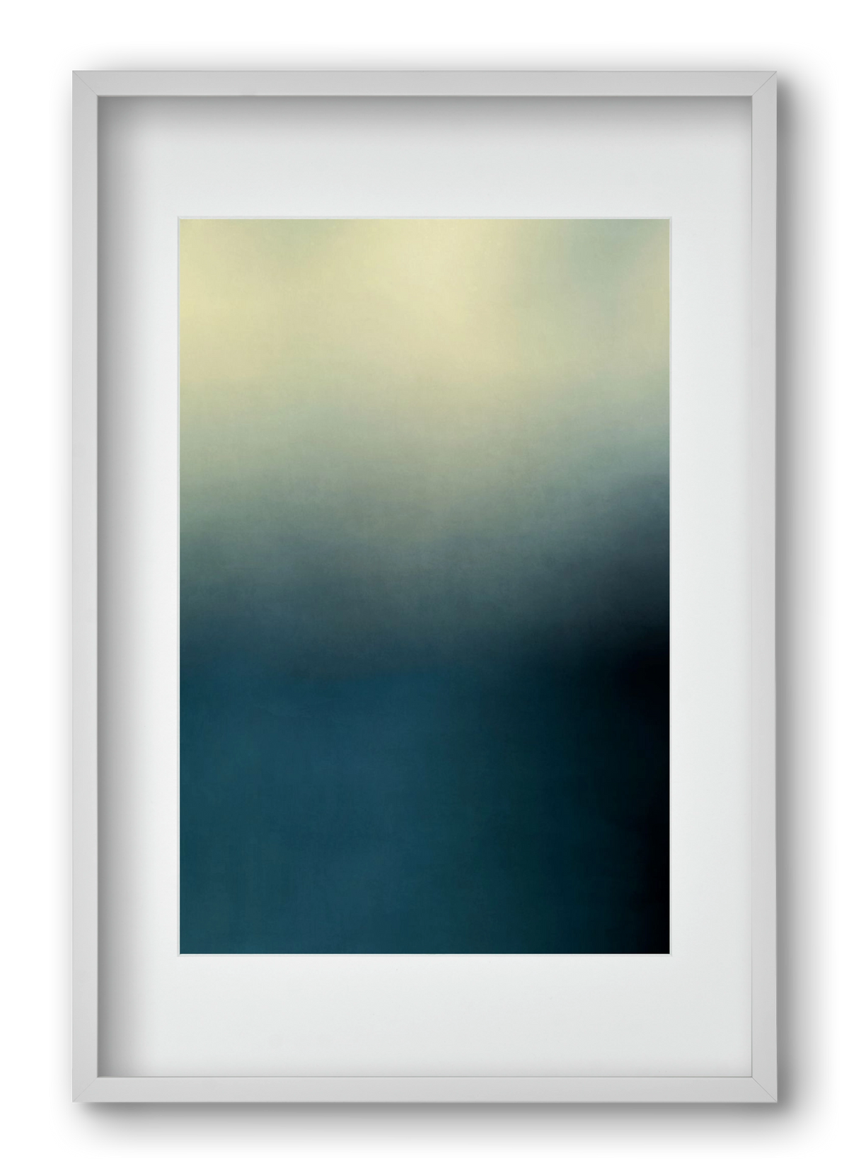 COLOR GRADIENT - 03, 40x60 cm (30x45 cm), Fehér keret, paszpartuval