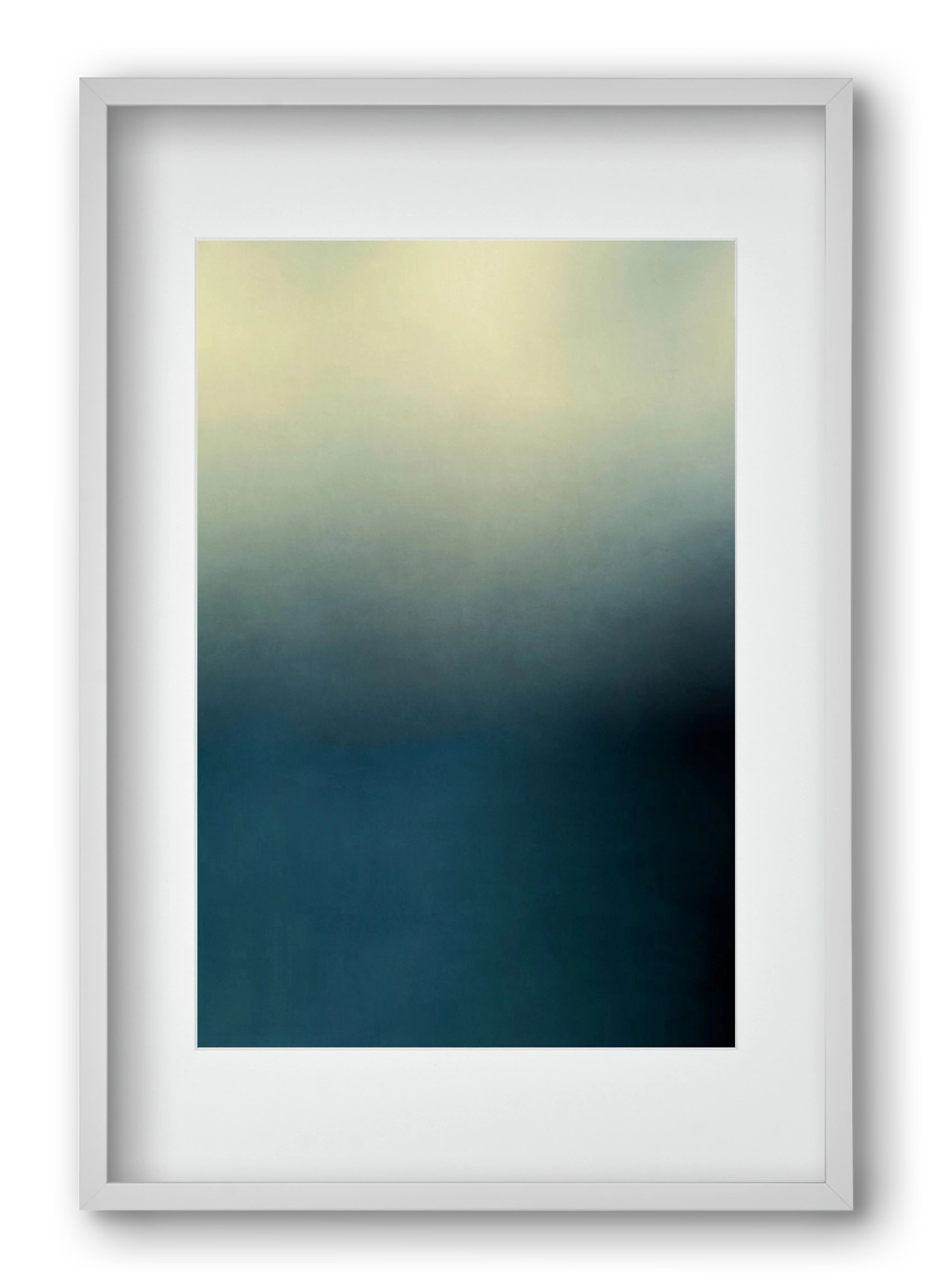 COLOR GRADIENT - 03, 40x60 cm (30x45 cm), Fehér keret, paszpartuval