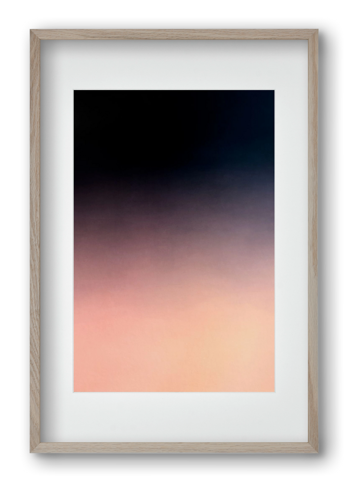 COLOR GRADIENT - 04, 40x60 cm (30x45 cm), Tölgy keret, paszpartuval