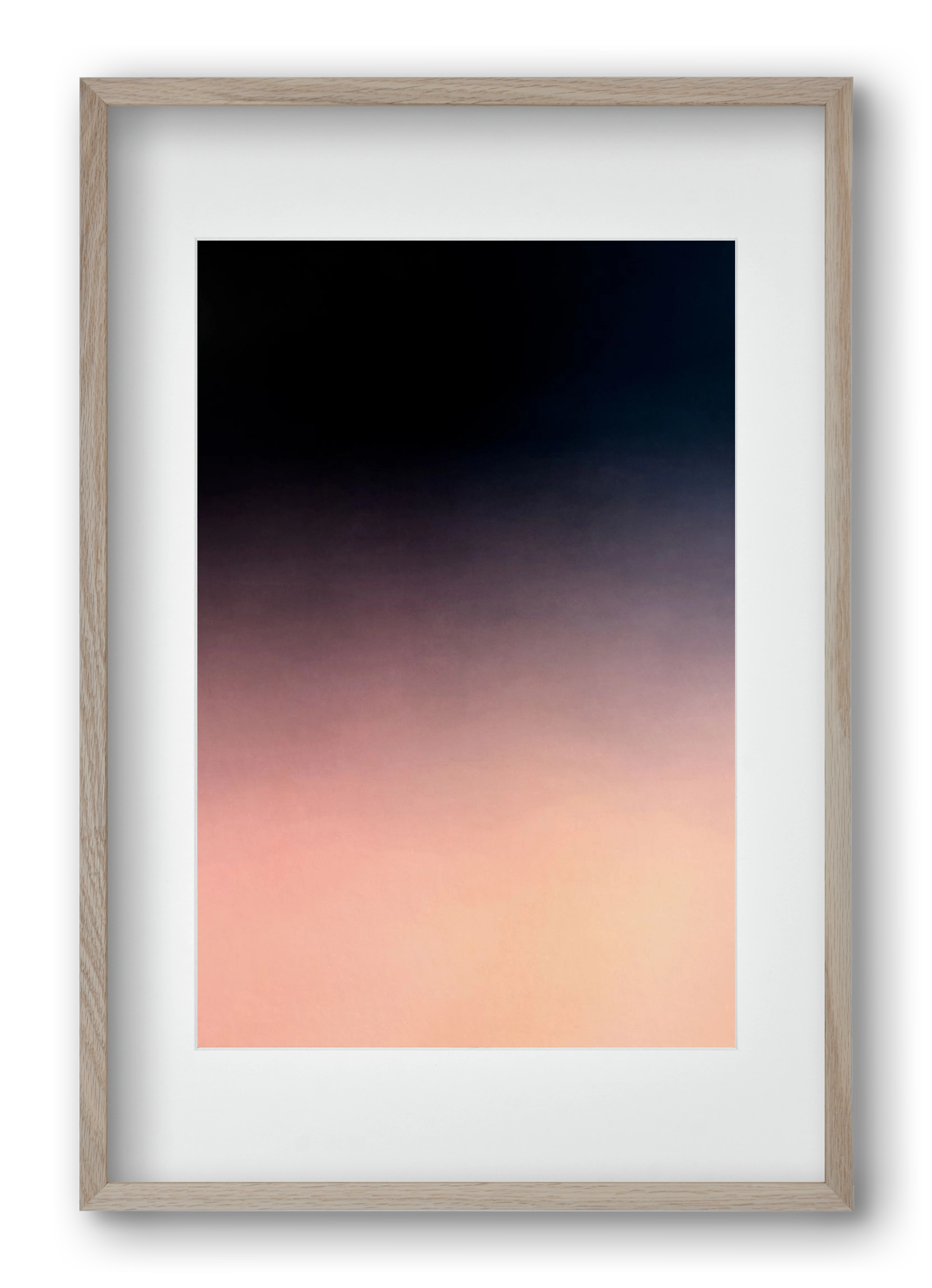 COLOR GRADIENT - 04, 40x60 cm (30x45 cm), Tölgy keret, paszpartuval