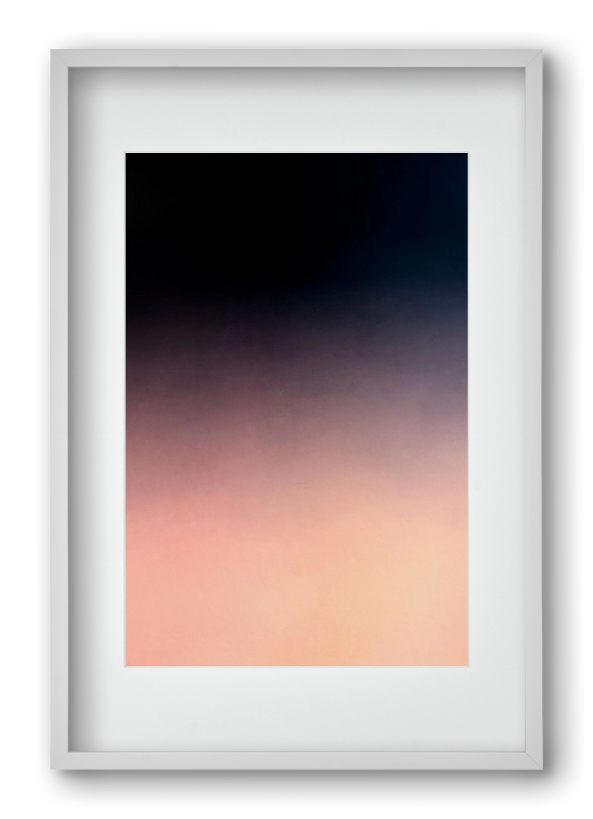 COLOR GRADIENT - 04, 40x60 cm (30x45 cm), Fehér keret, paszpartuval