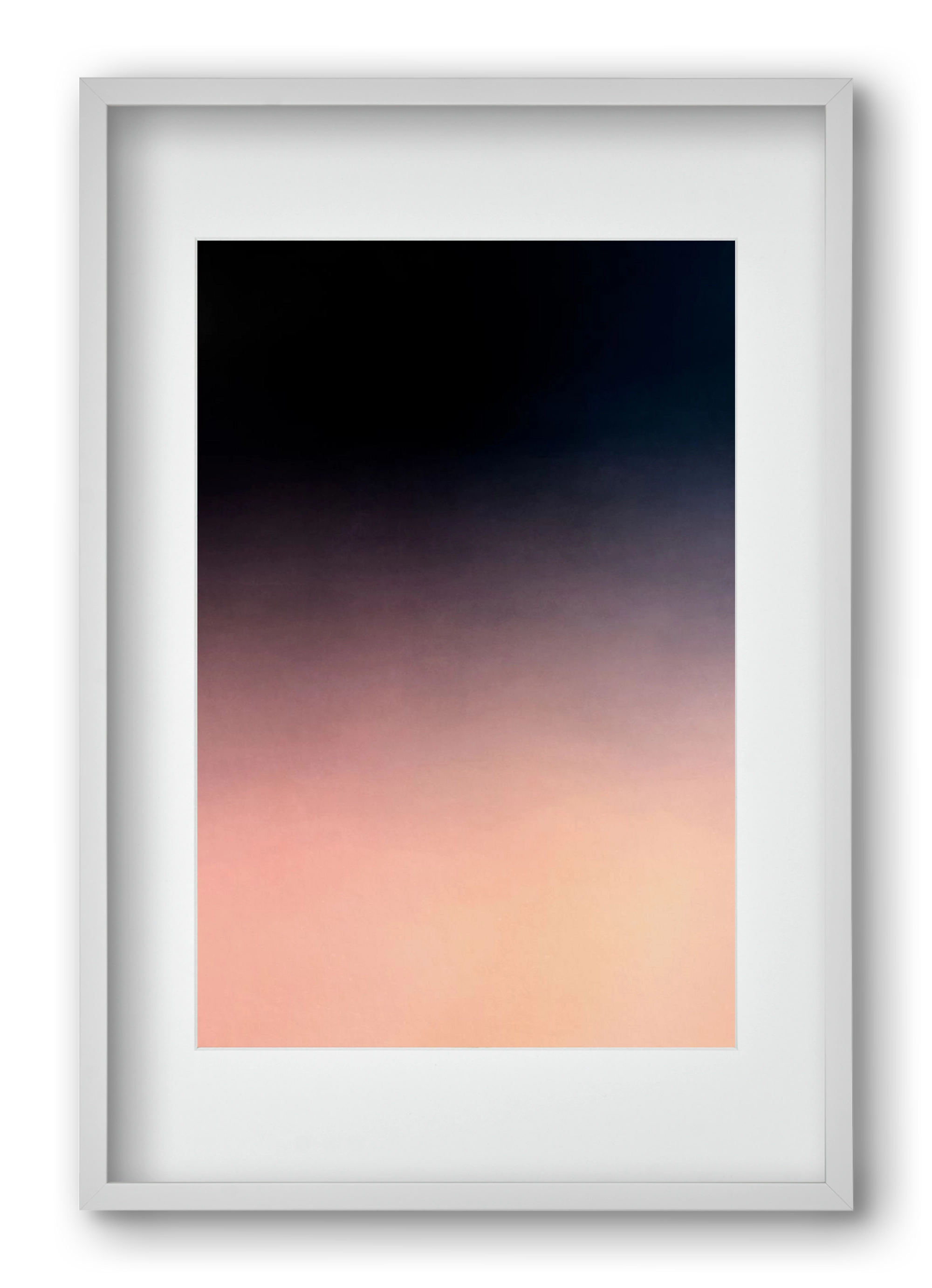 COLOR GRADIENT - 04, 40x60 cm (30x45 cm), Fehér keret, paszpartuval