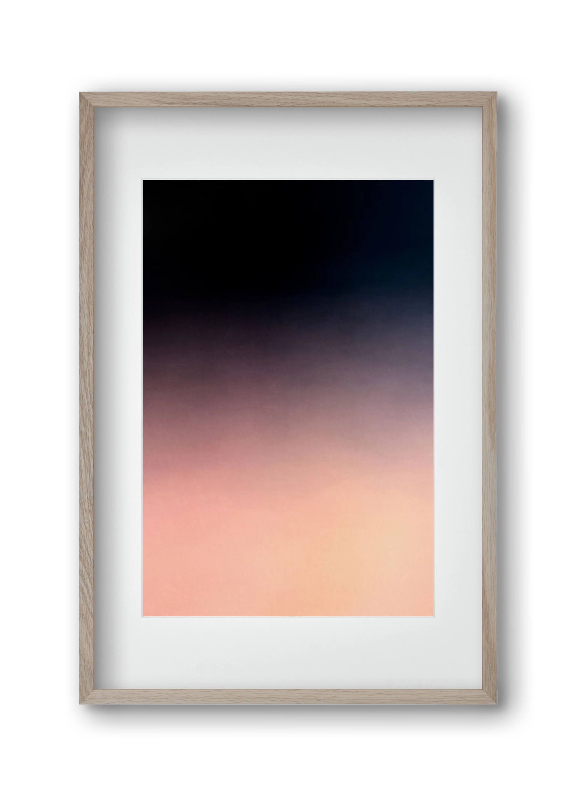 COLOR GRADIENT - 04, 30x45 cm (20x30 cm), Tölgy keret, paszpartuval