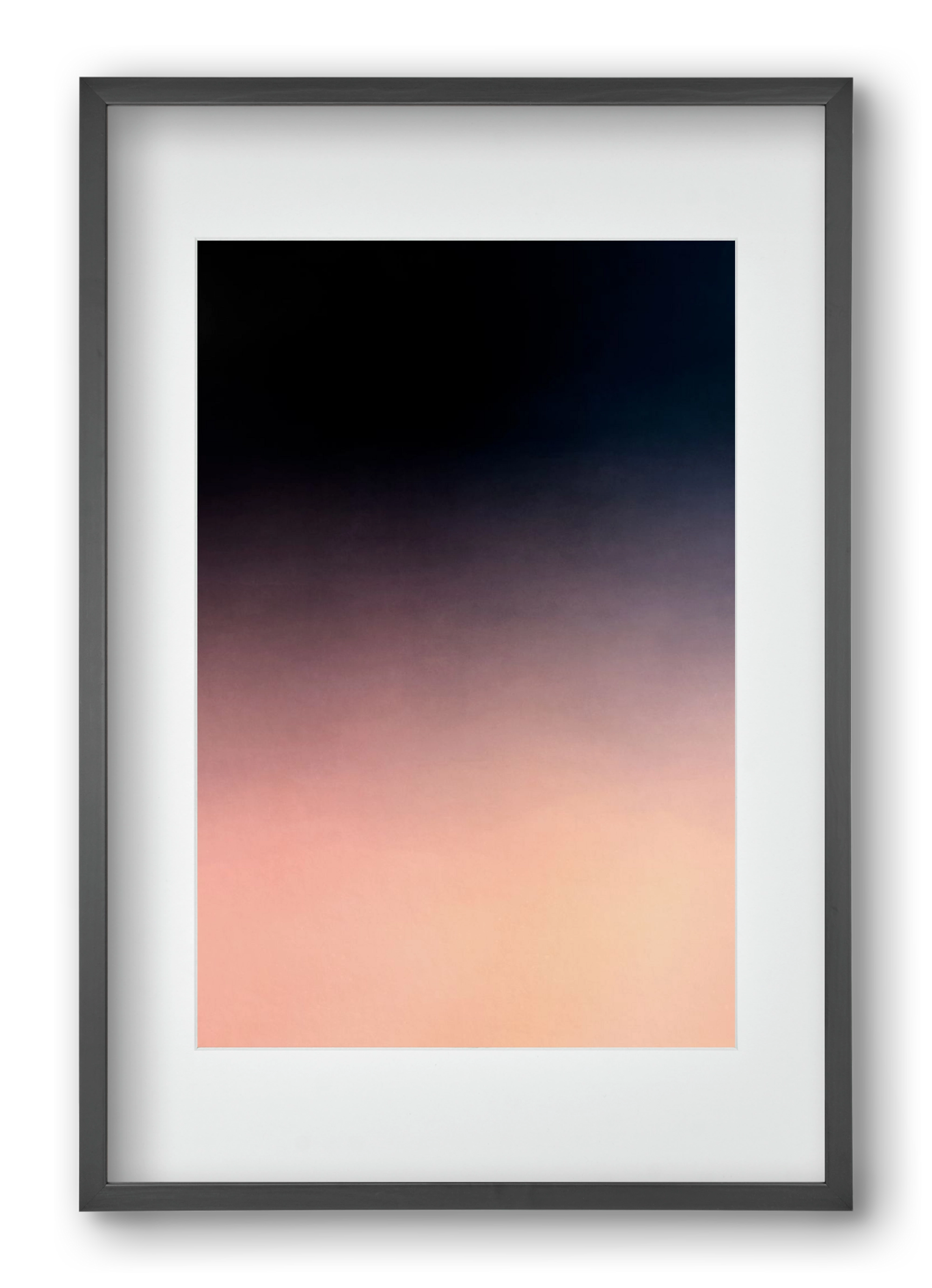 COLOR GRADIENT - 04, 40x60 cm (30x45 cm), Fekete keret, paszpartuval