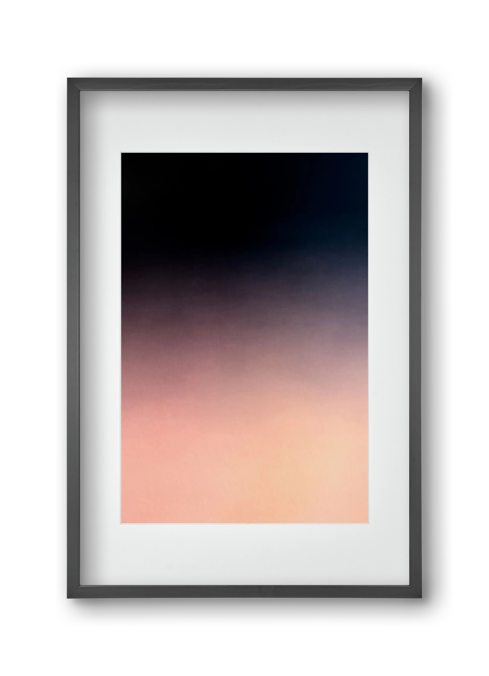 COLOR GRADIENT - 04, 30x45 cm (20x30 cm), Fekete keret, paszpartuval