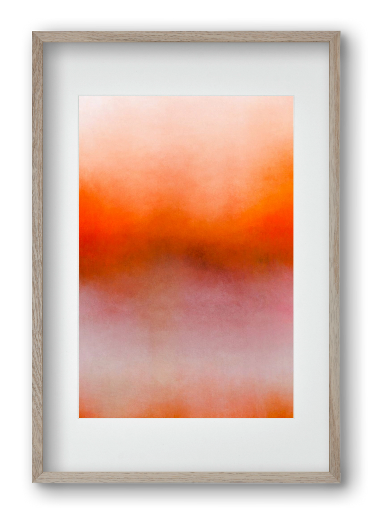 COLOR GRADIENT - 05, 40x60 cm (30x45 cm), Tölgy keret, paszpartuval